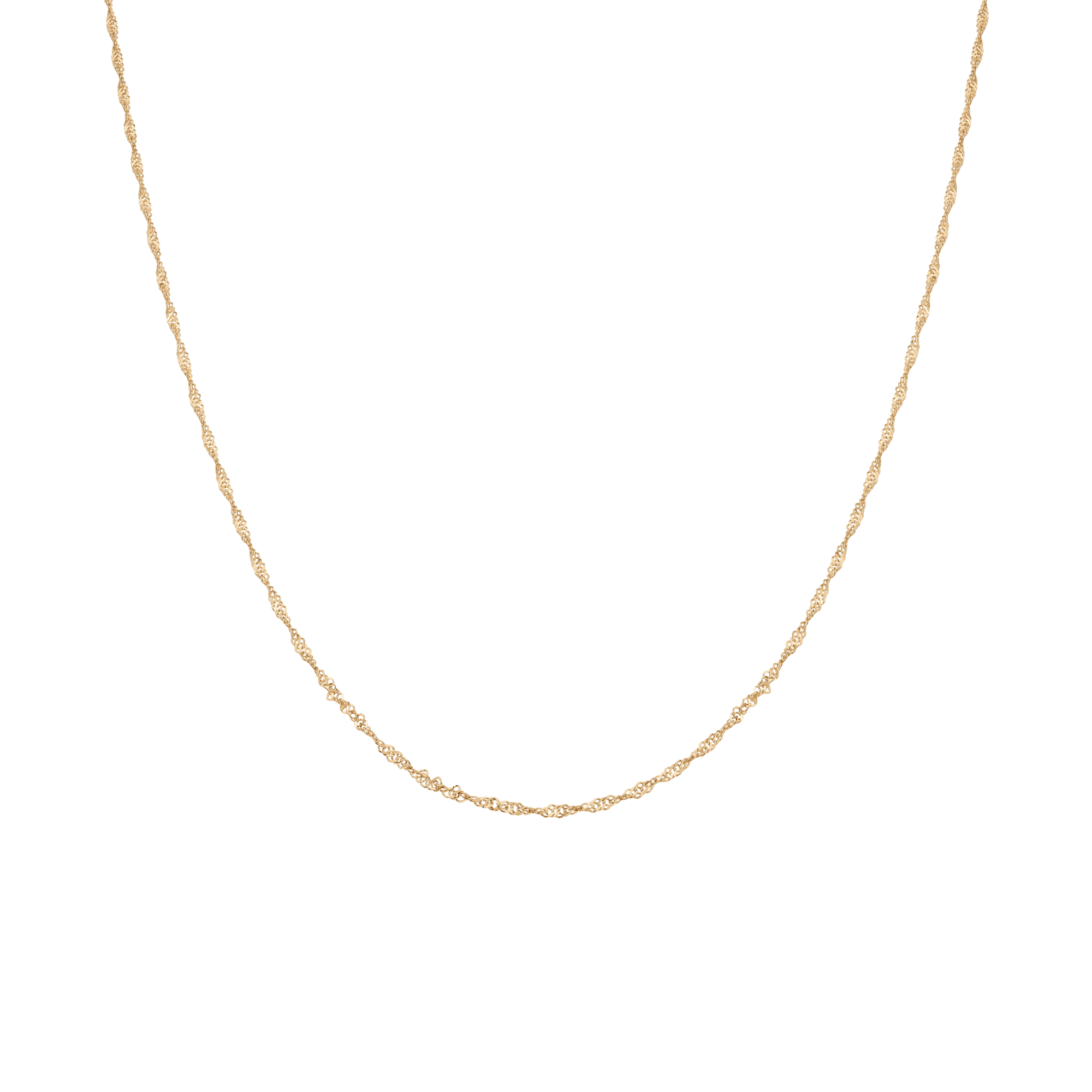 Singaporelänk 36cm 18K guld