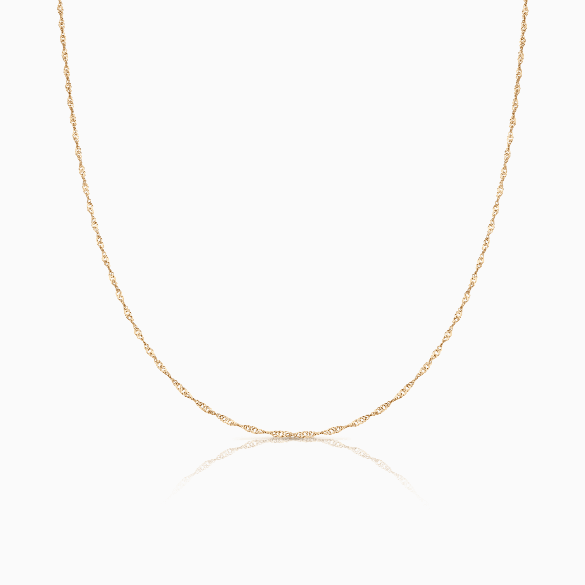 Singapore chain 38cm 18K gold