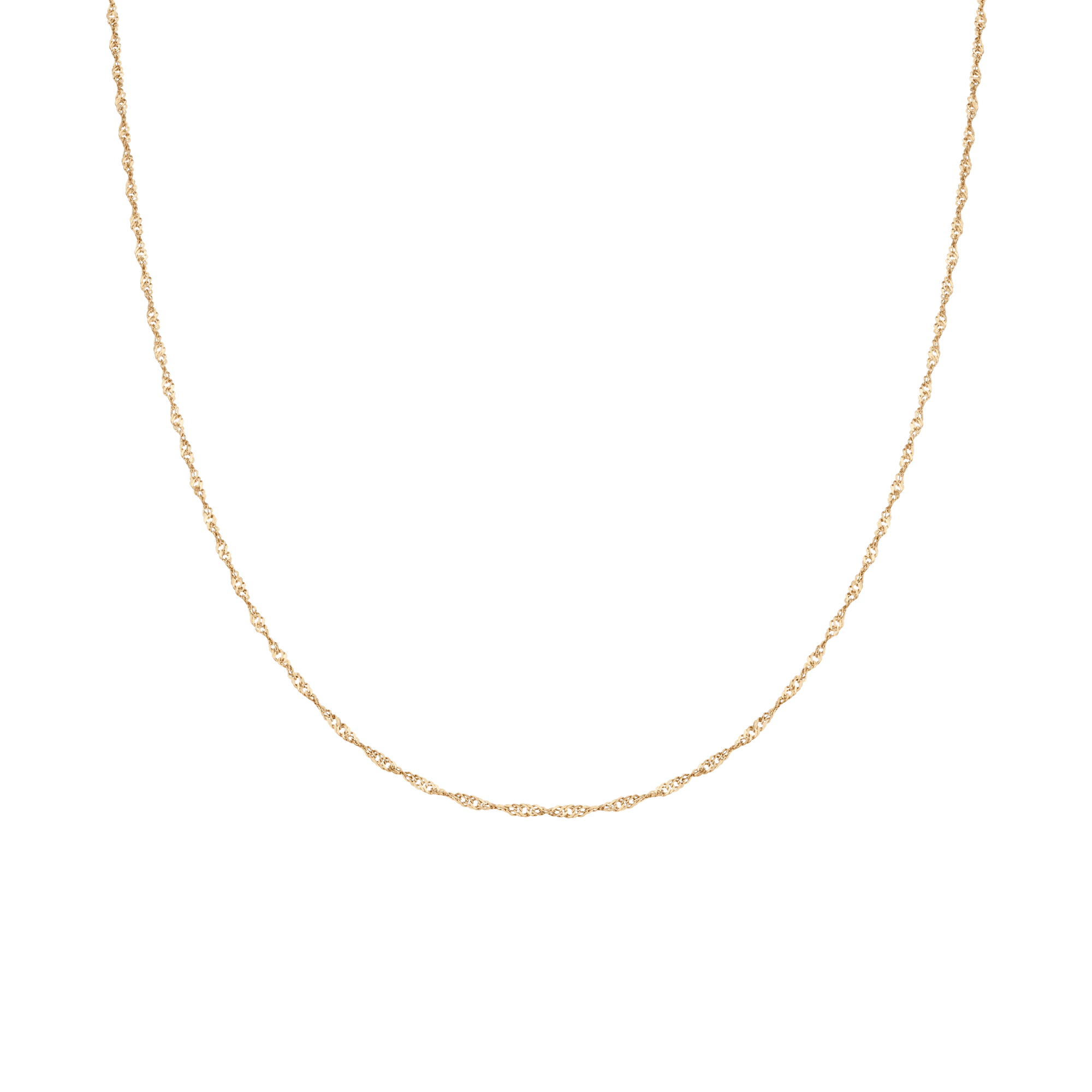 Singapore chain 38cm 18K gold