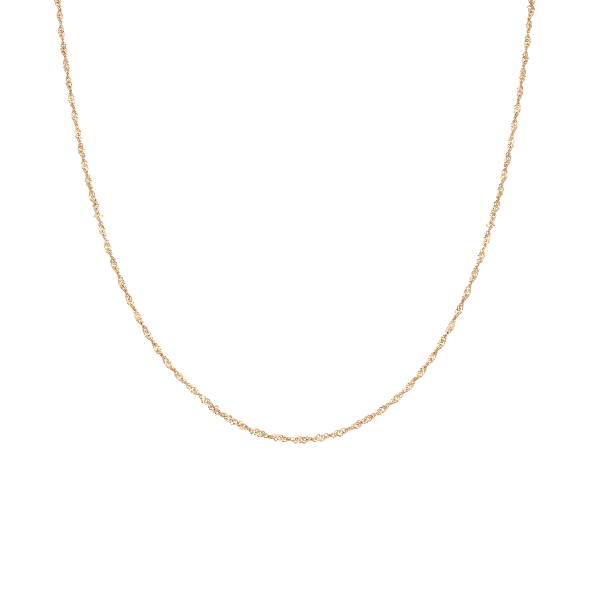 Singapore chain 44cm 18K gold