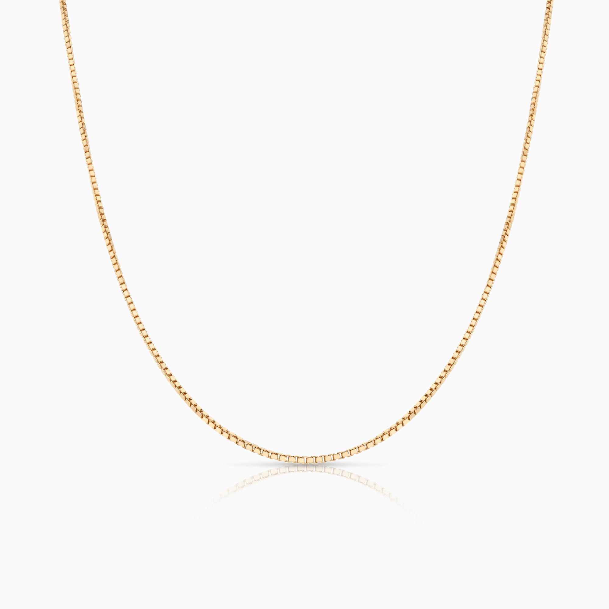 Veneziakedja 45cm 18K guld