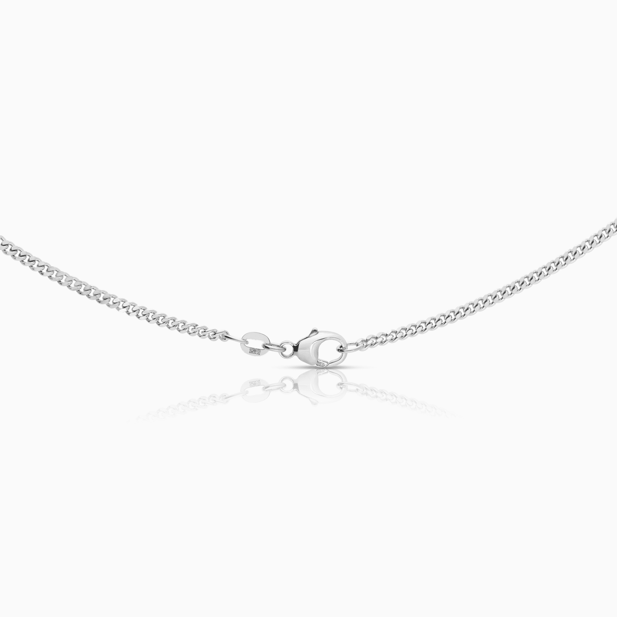 Curb chain 13.60g 18K white gold