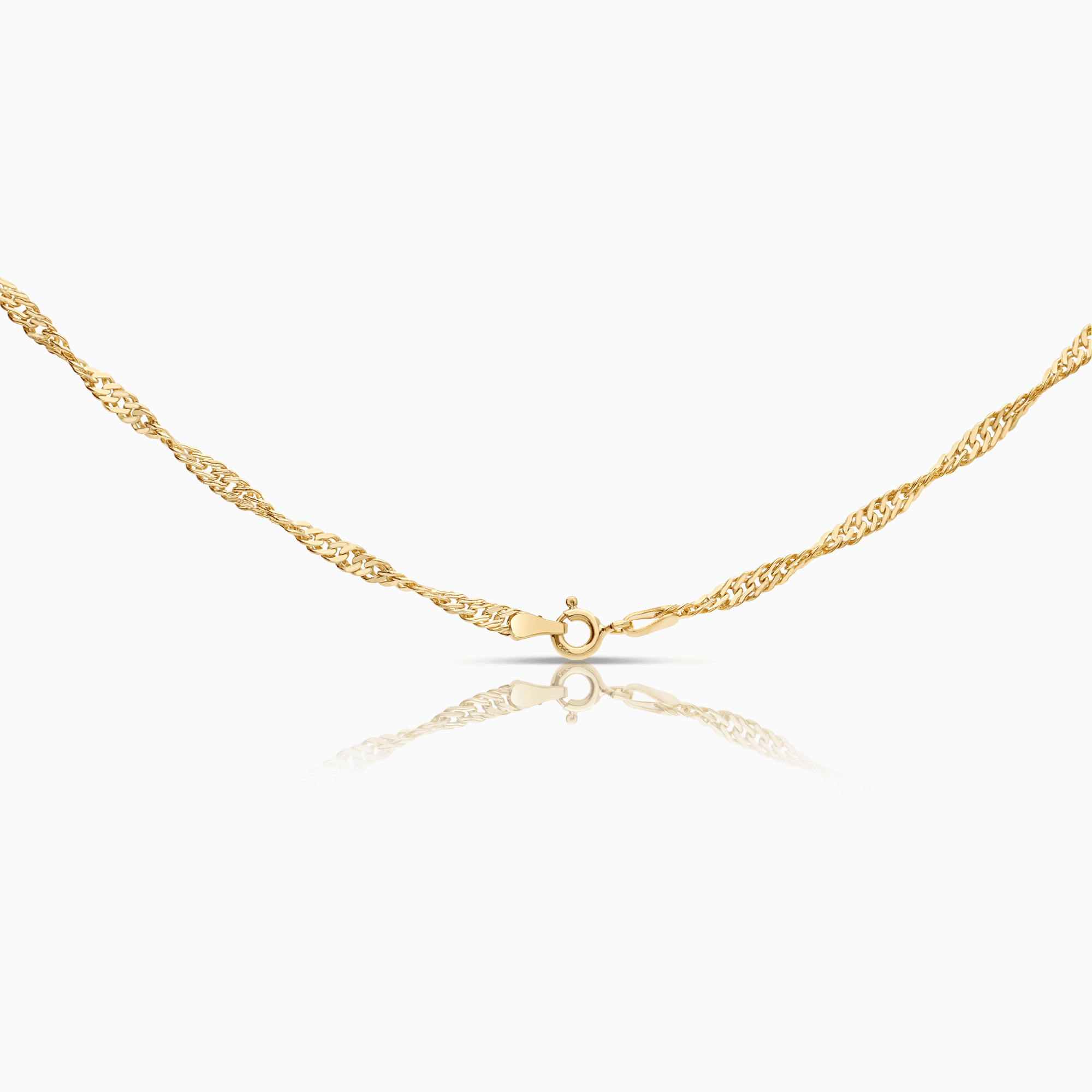 Singapore chain 3.12g 18K gold