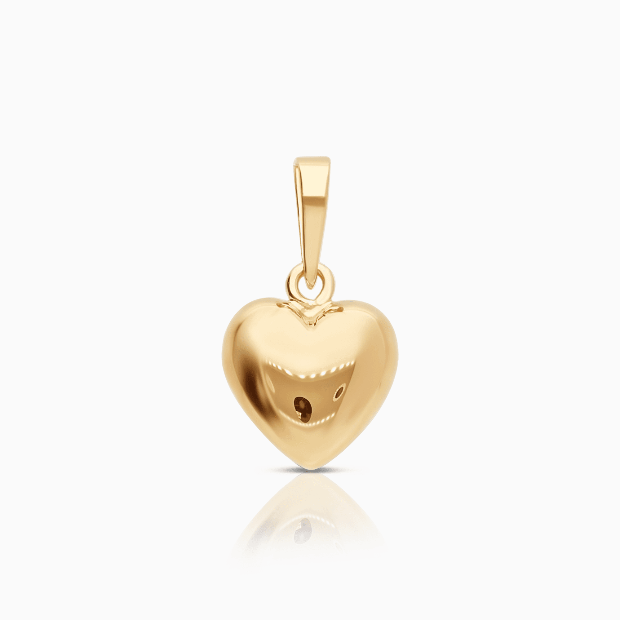 Pendant heart 0.58g 18K gold