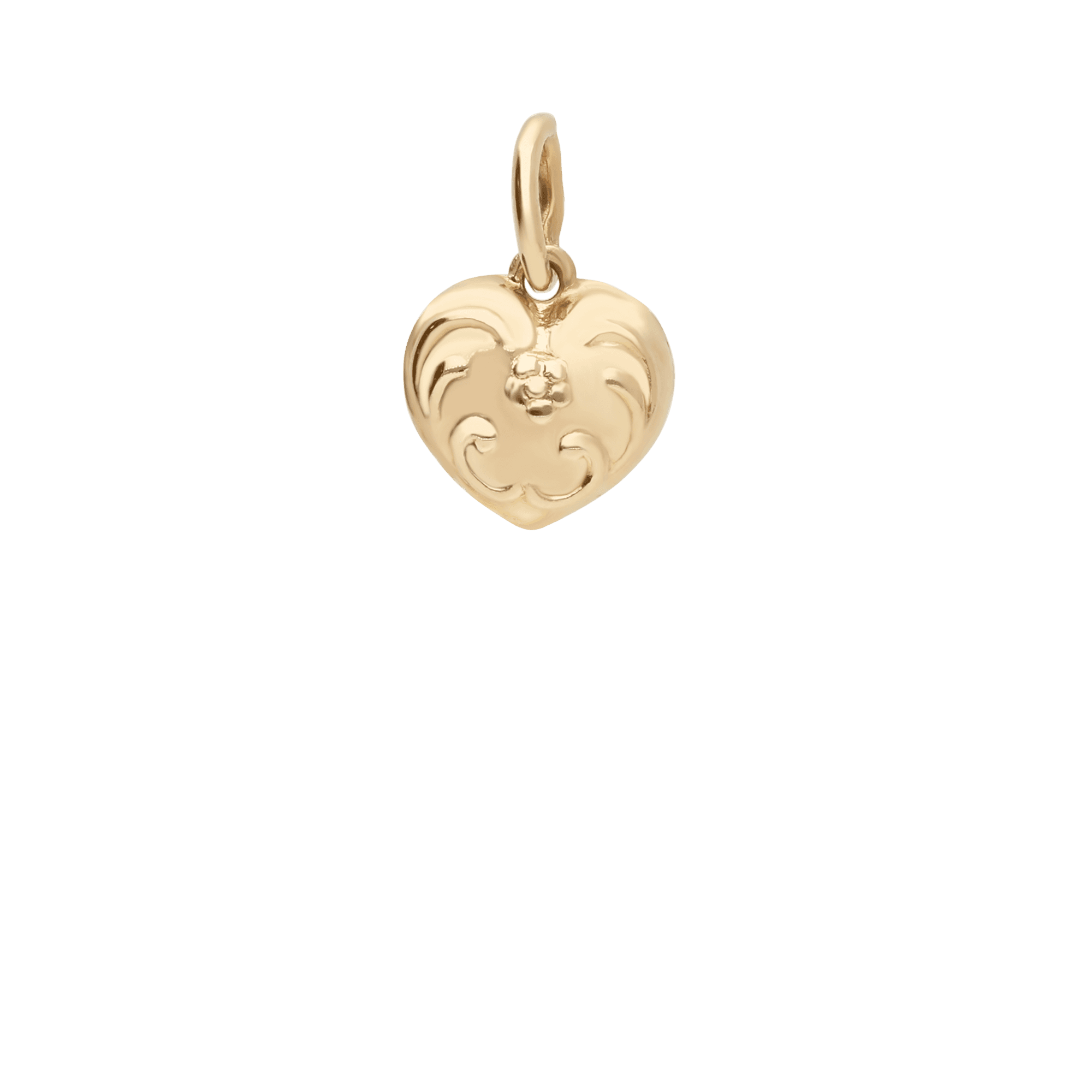 Pendant heart 0.58g 18K gold