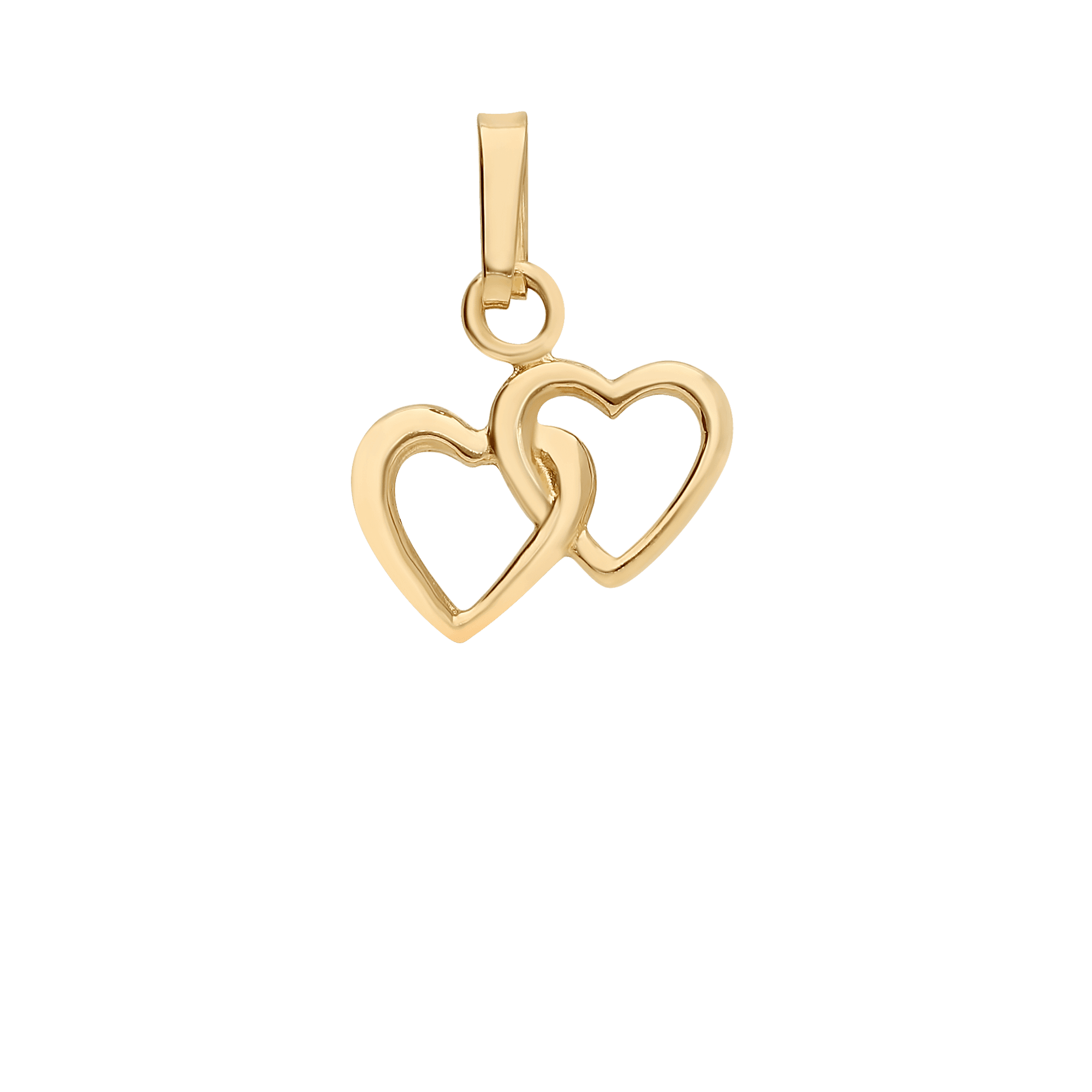 Pendant hearts 0.89g 18K gold