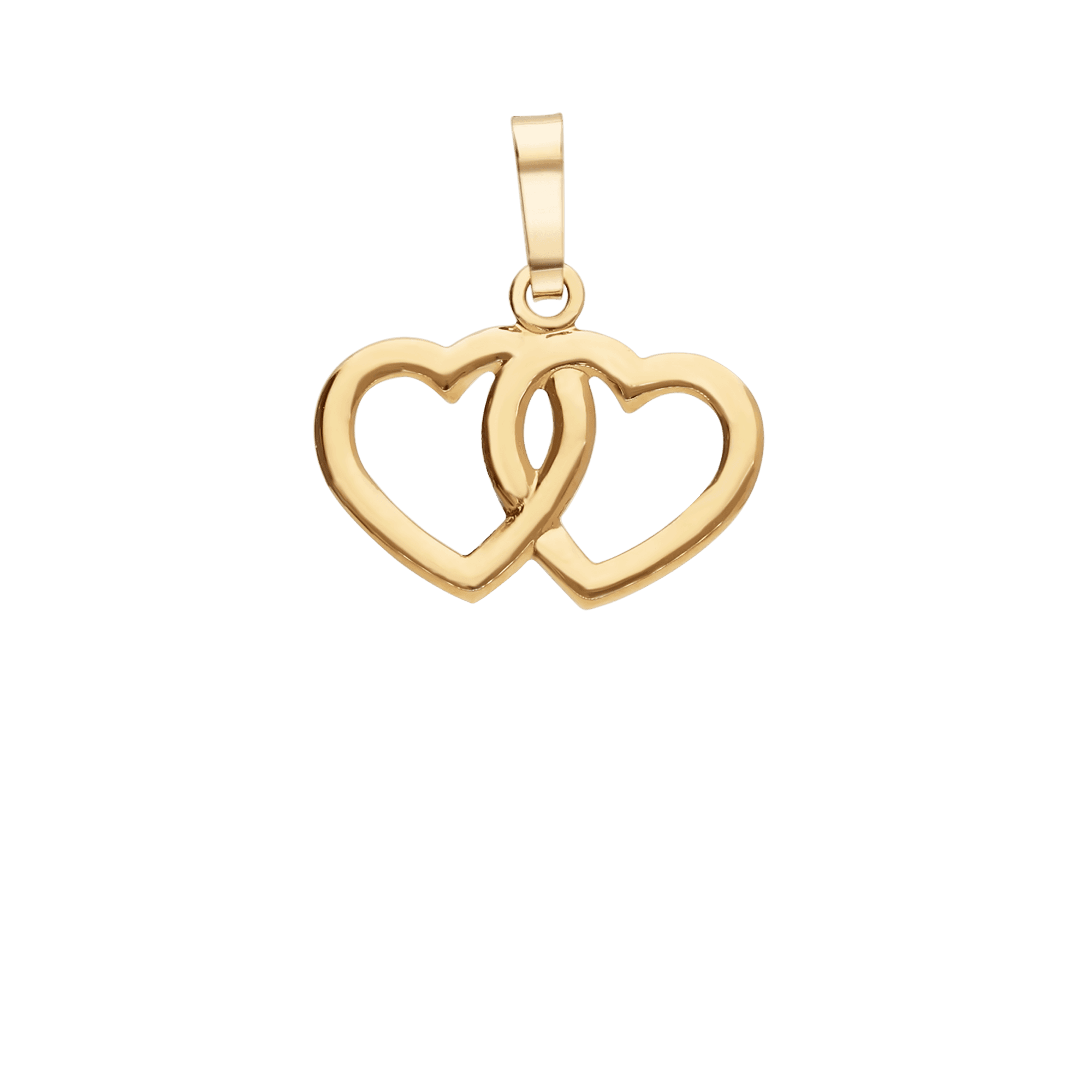 Heart pendants 0.37g 18K gold
