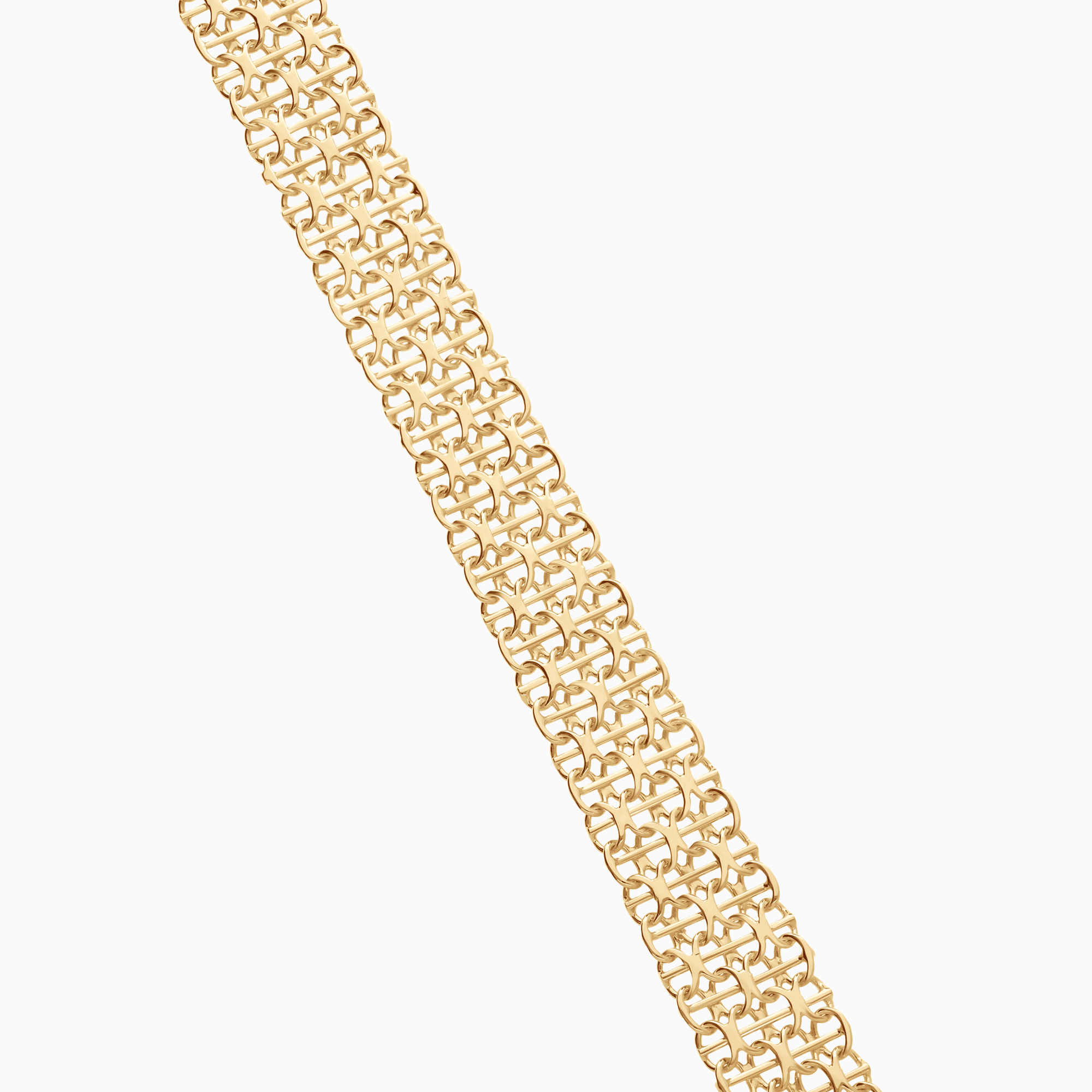 X-link bracelet with bar 14.82g 18K gold