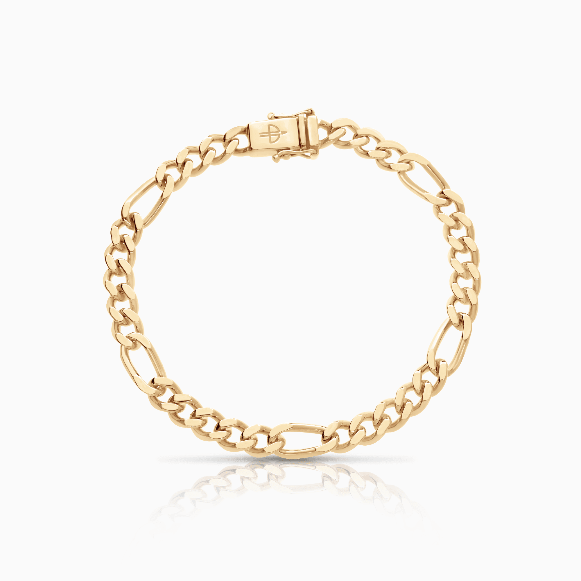 Gold Figaro bracelet 18.33g 18K gold