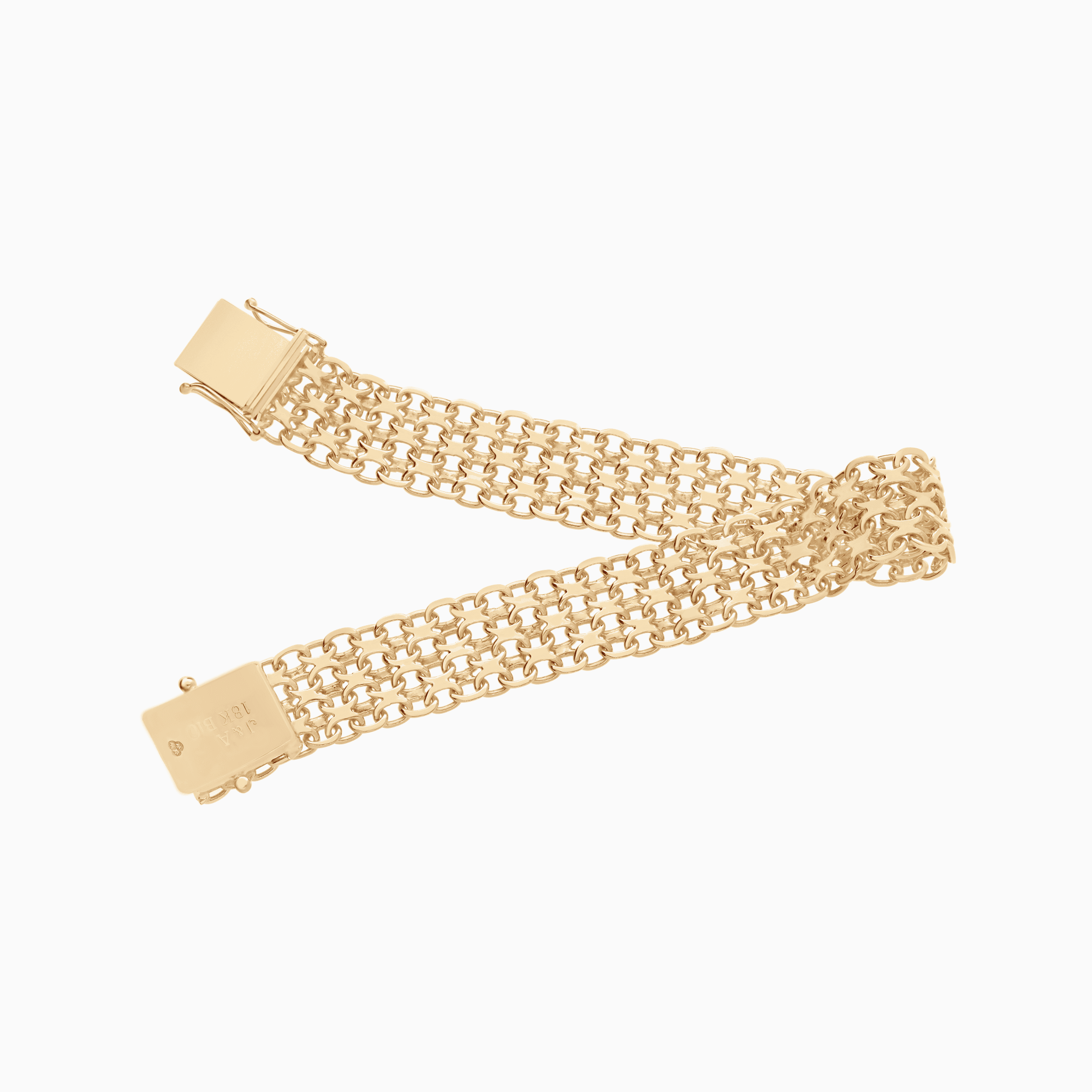 X-link bracelet 26.32g 18K gold