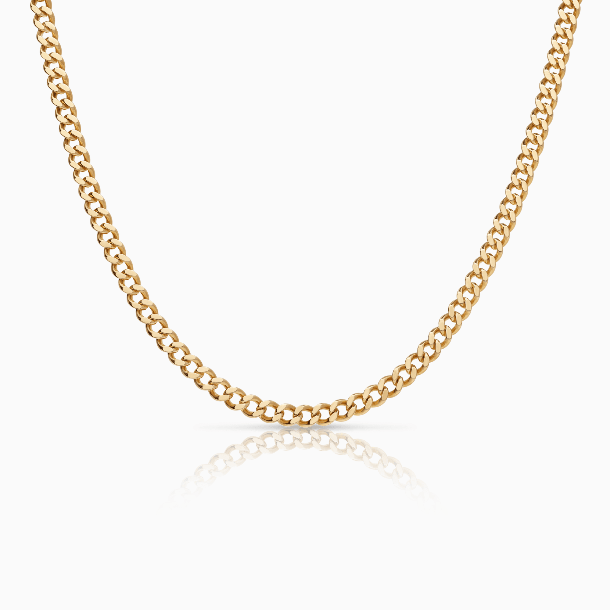 Curb chain 42.75g 18K gold