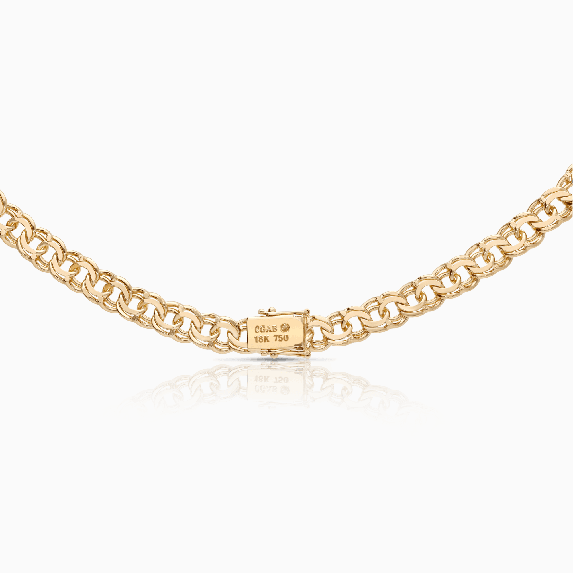 Bismarck necklace 65.30g 18K gold