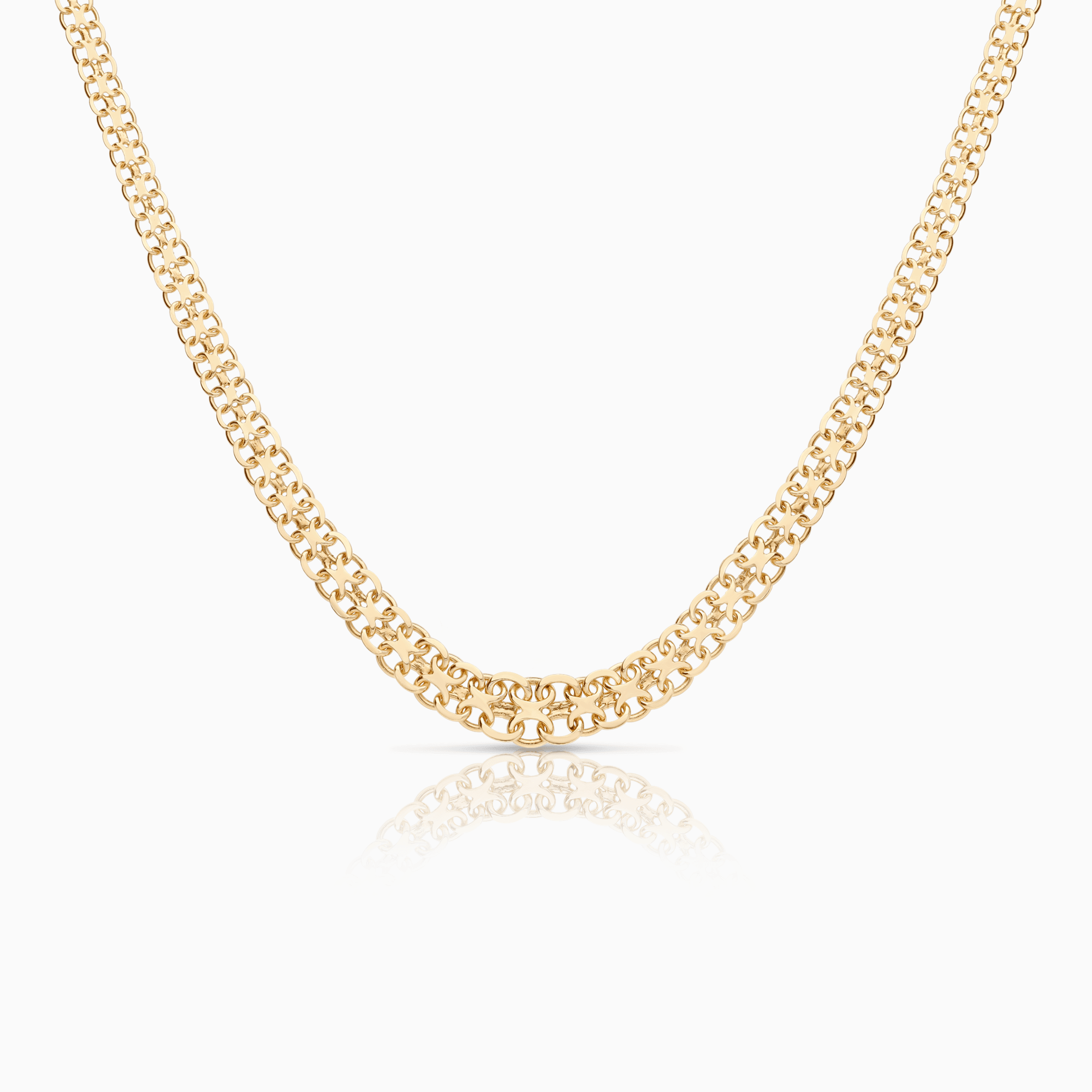 X-link necklace 12.90g 18K gold