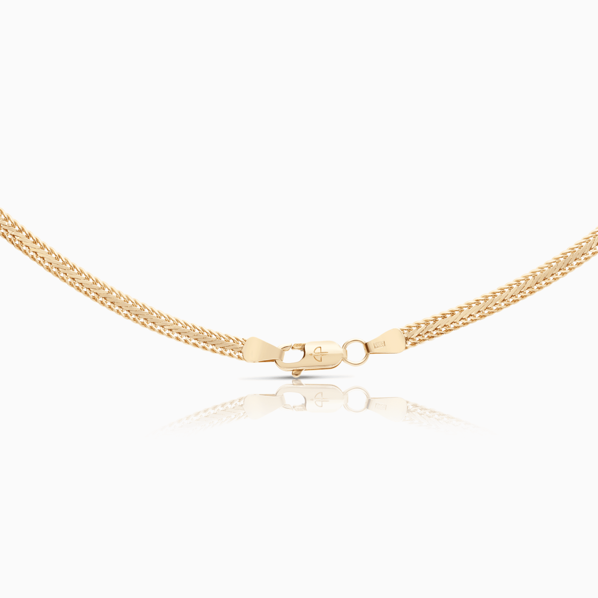 Fox tail necklace 11.54g 18K gold