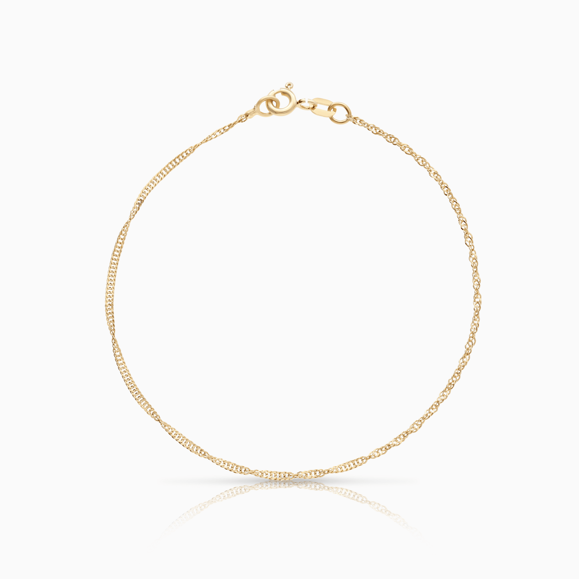 Singapore Bracelet 1.03g 18K Gold