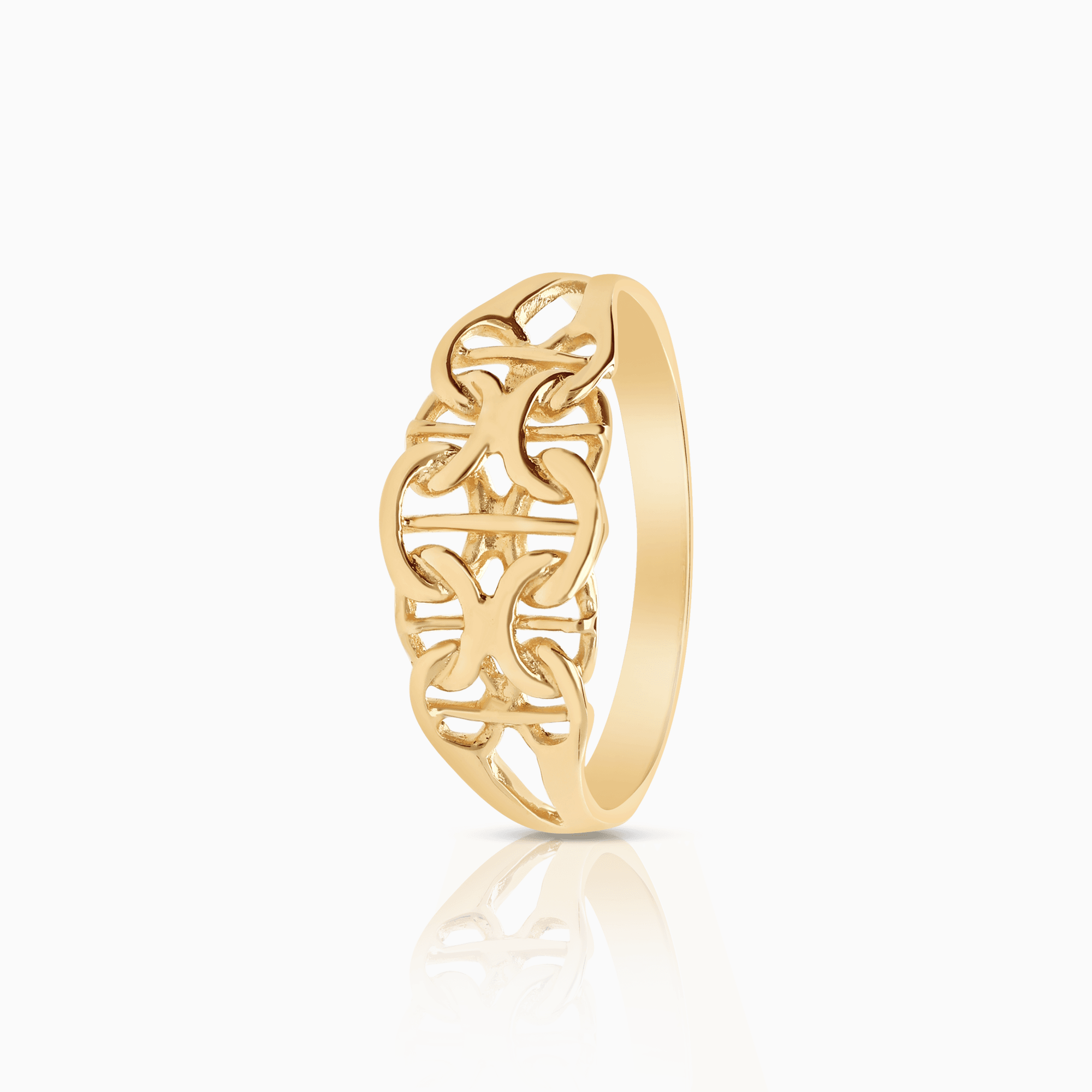 X-link ring 1.42g 18K gold