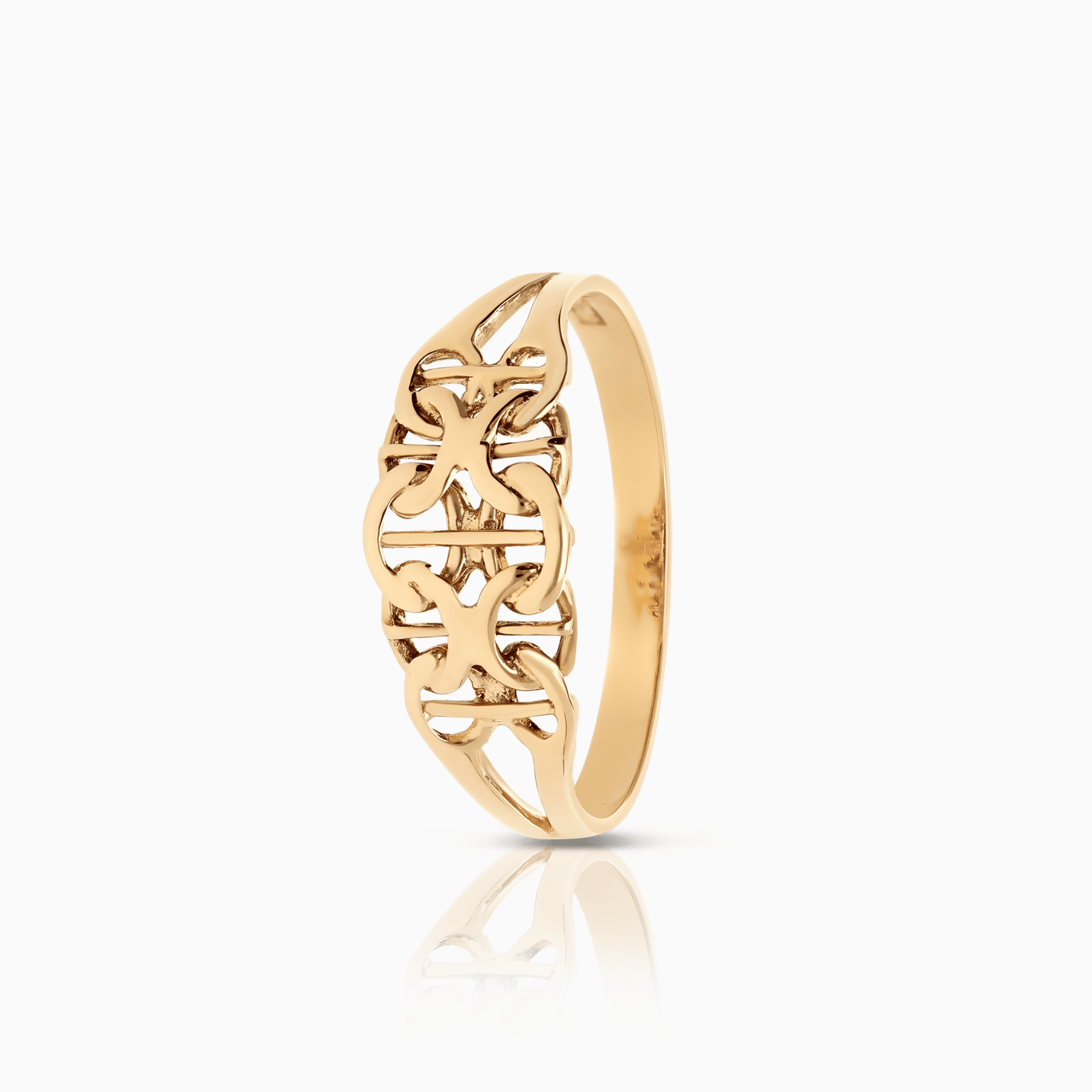 X-link ring 1.50g 18K gold