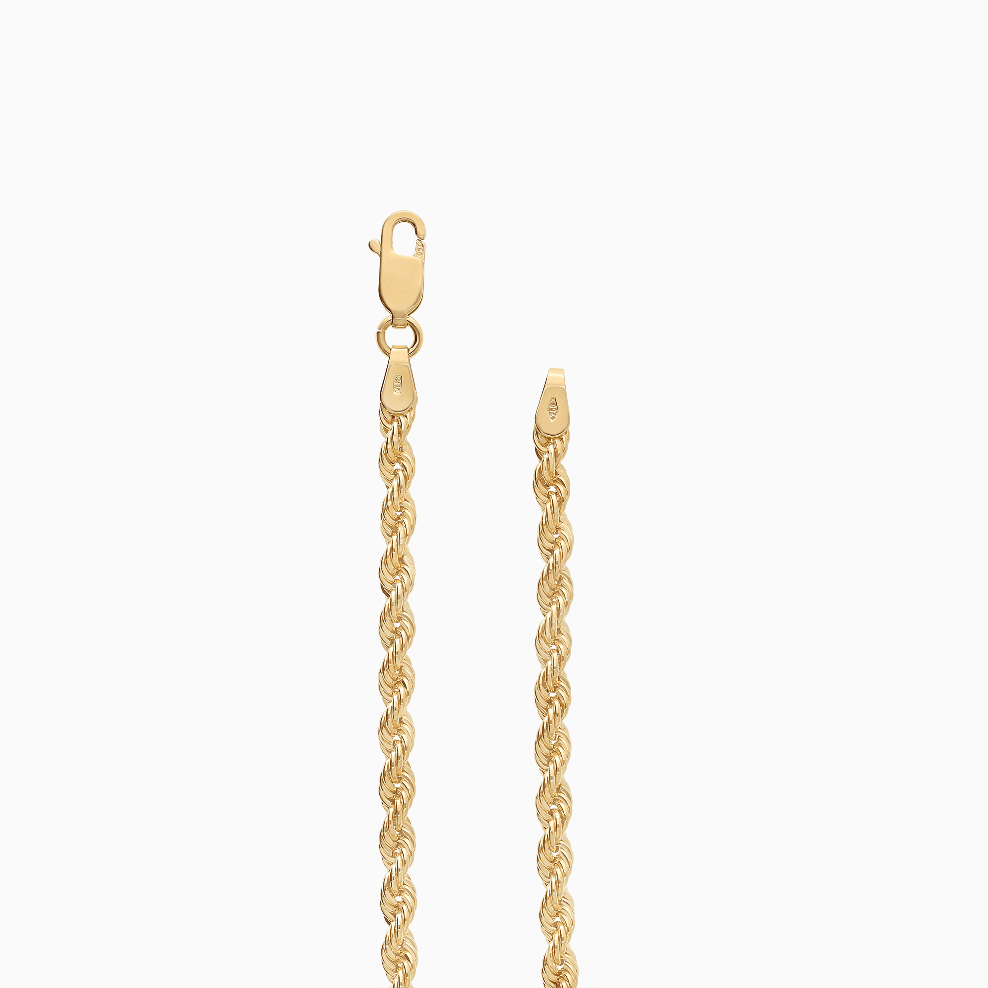 Rope bracelet with heart 6.53g 18K gold