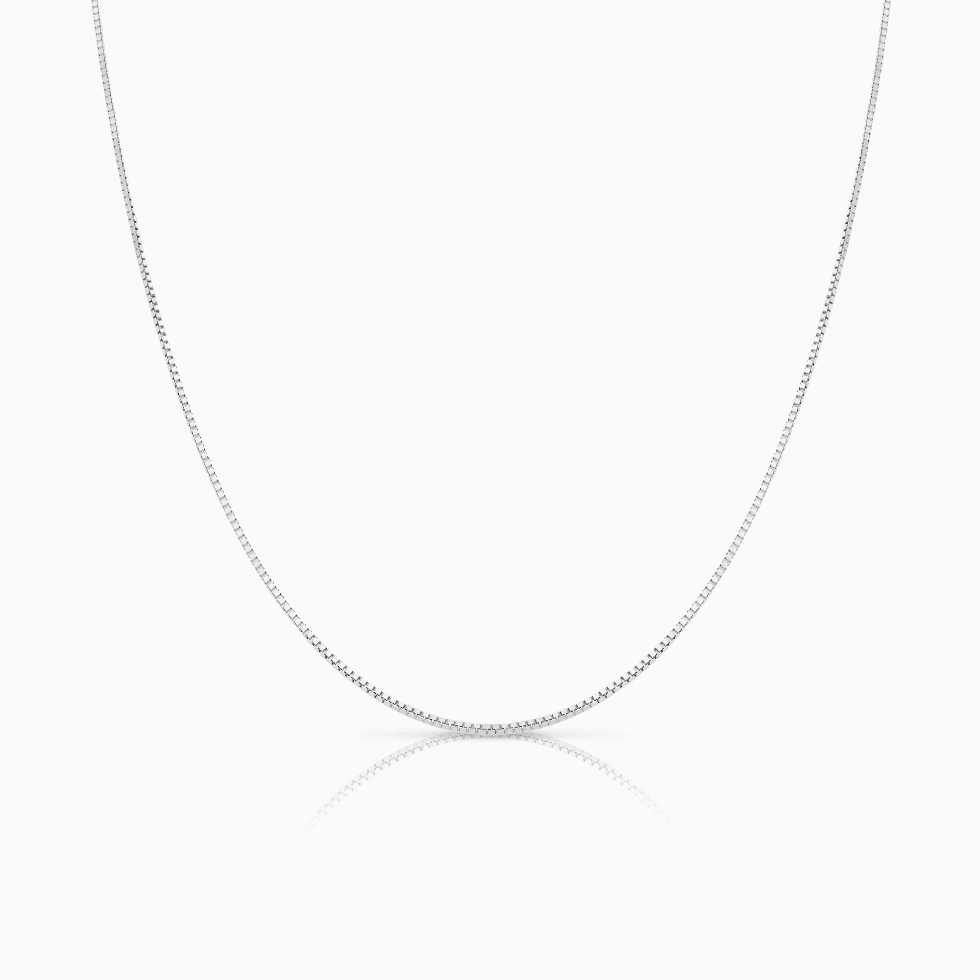 Veneziakedja 42cm 18K vitguld
