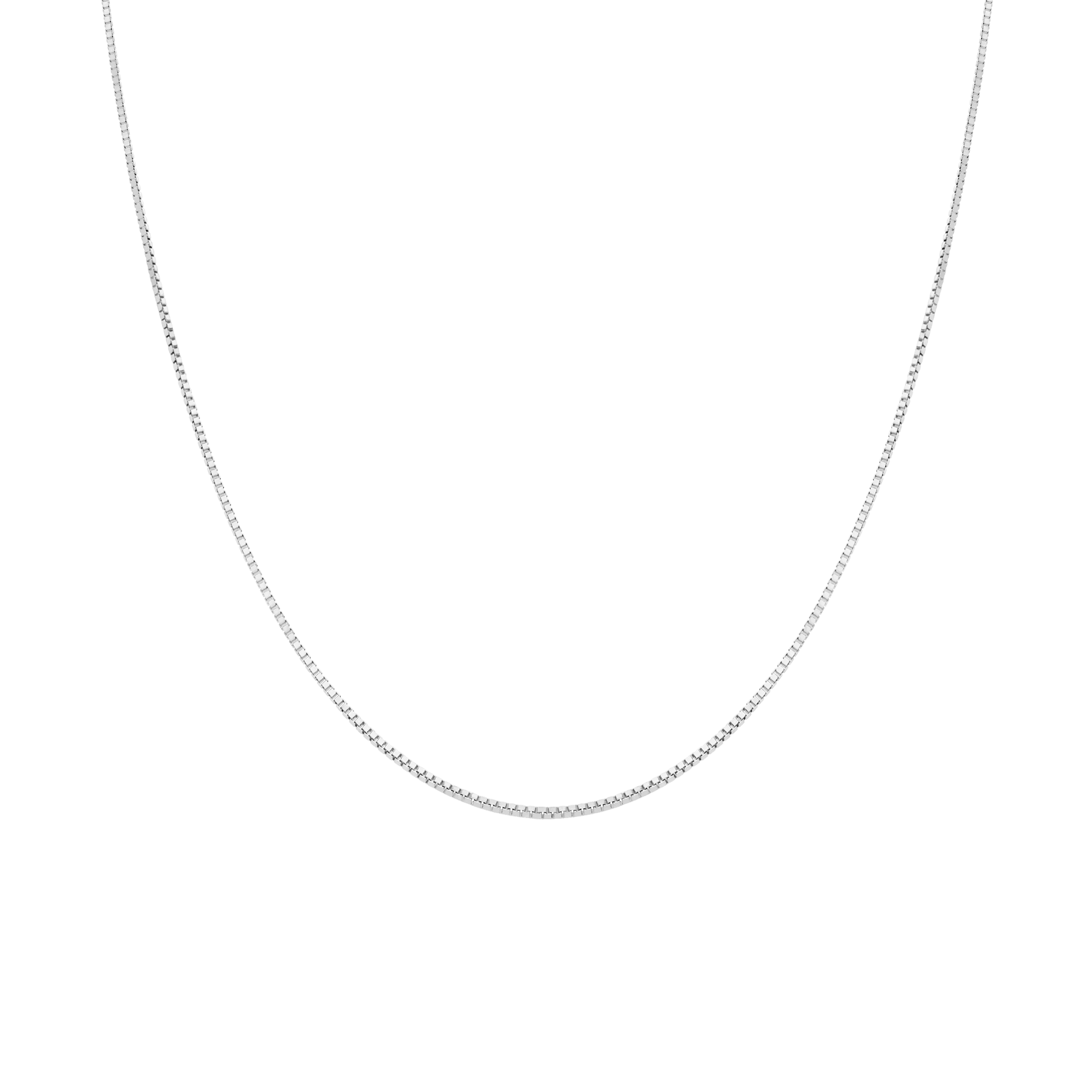 Veneziakedja 42cm 18K vitguld