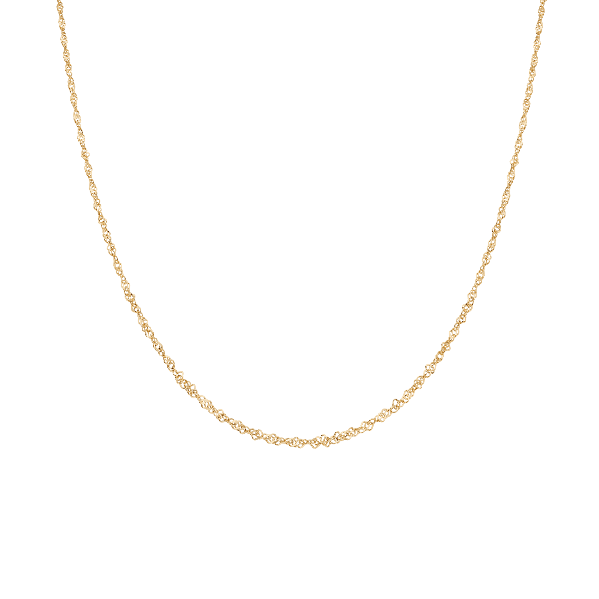 Singapore chain 45cm 18K gold