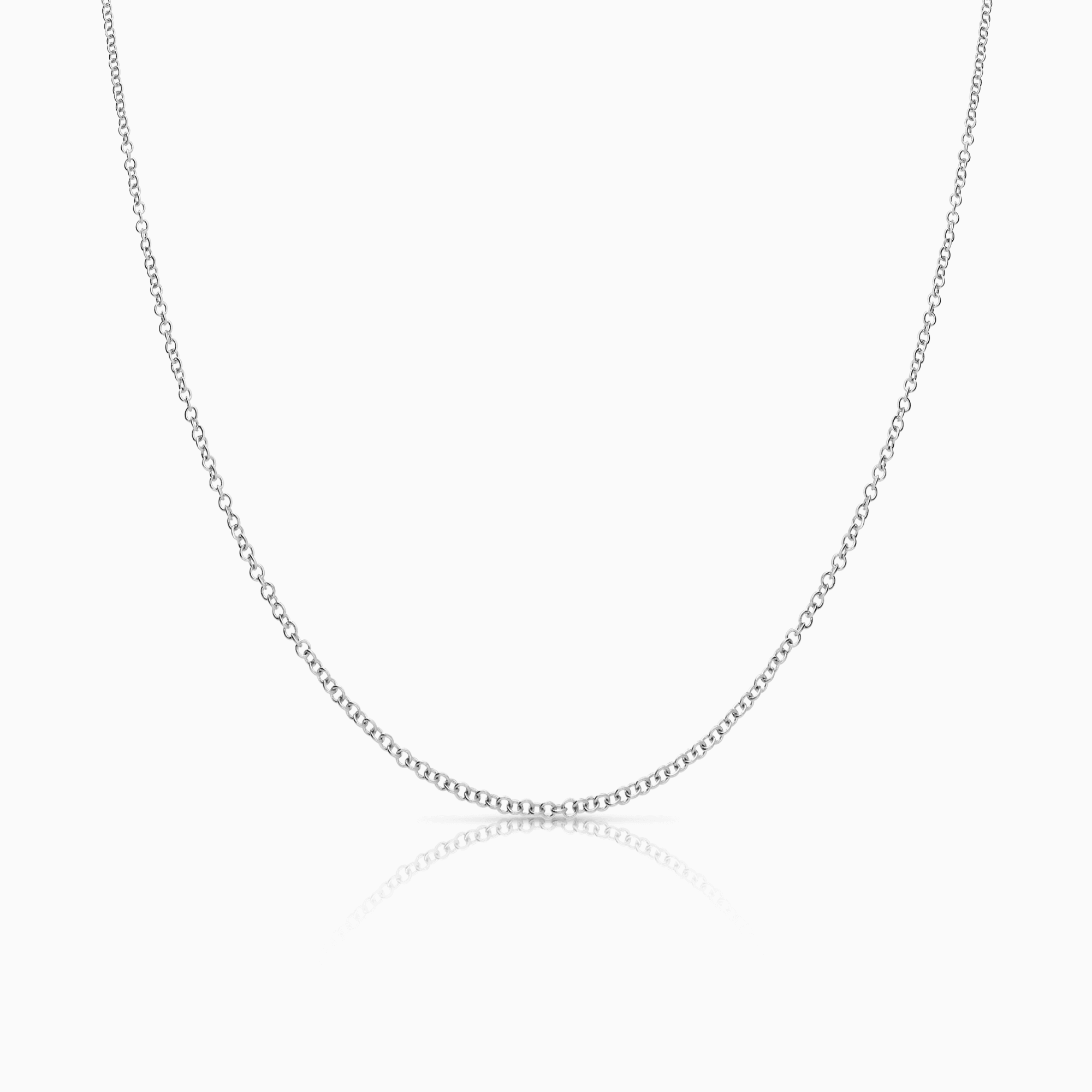 Ärtlänk 40,5cm 18K vitguld