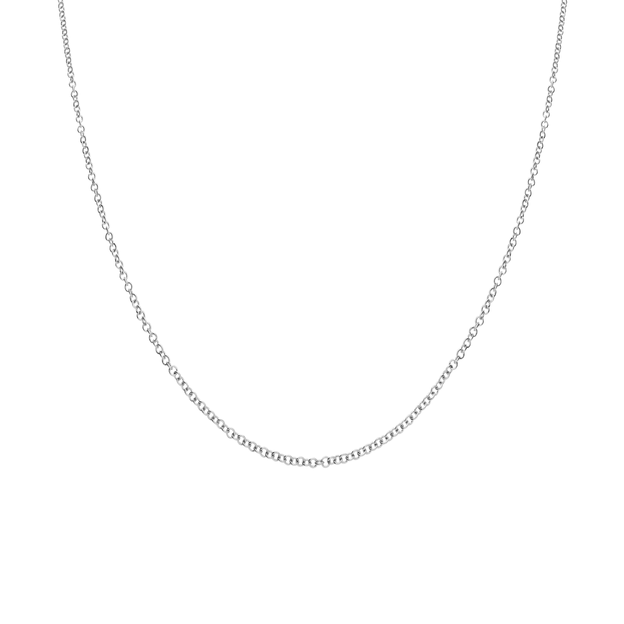 Ärtlänk 40,5cm 18K vitguld