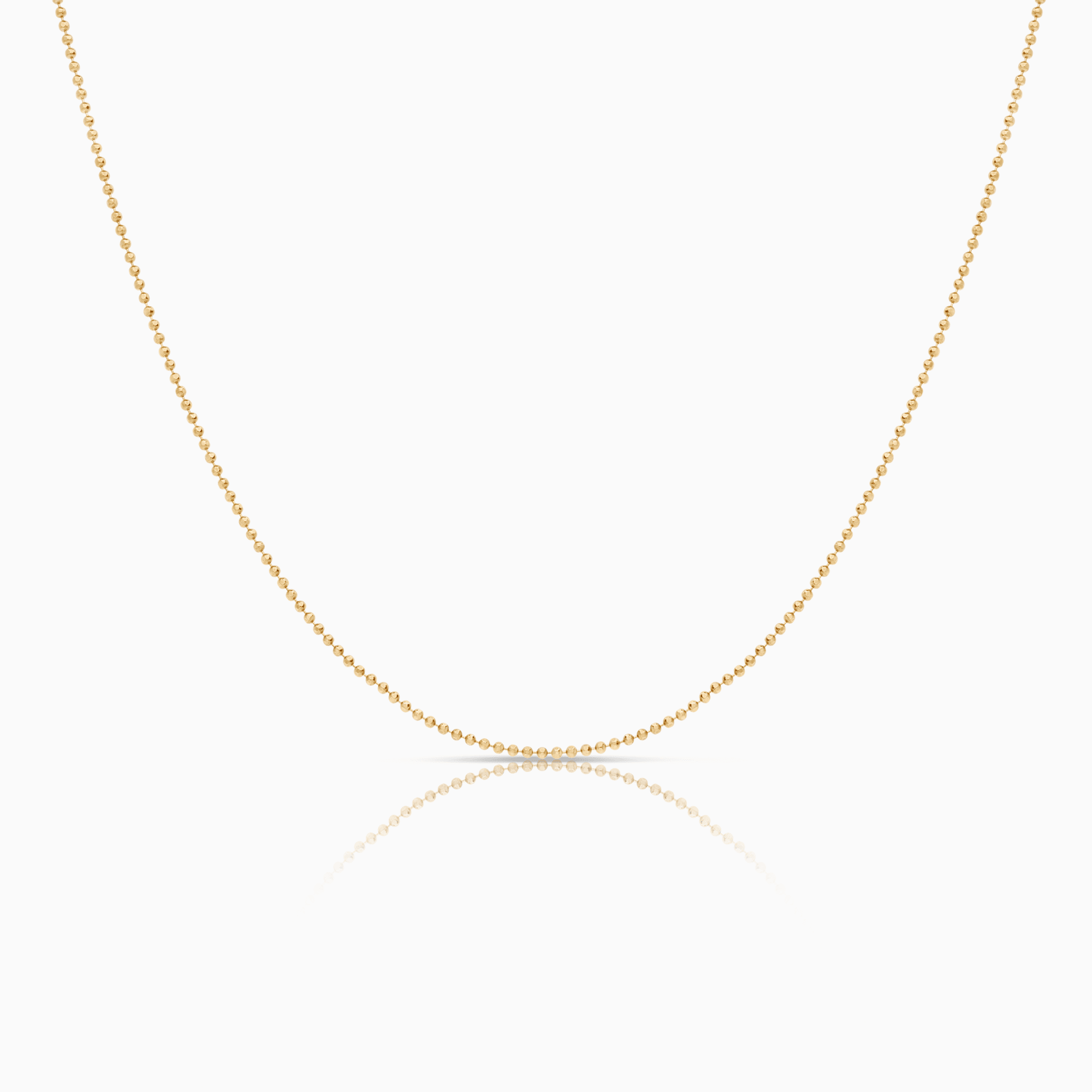 Bead chain 42.5cm 18K gold