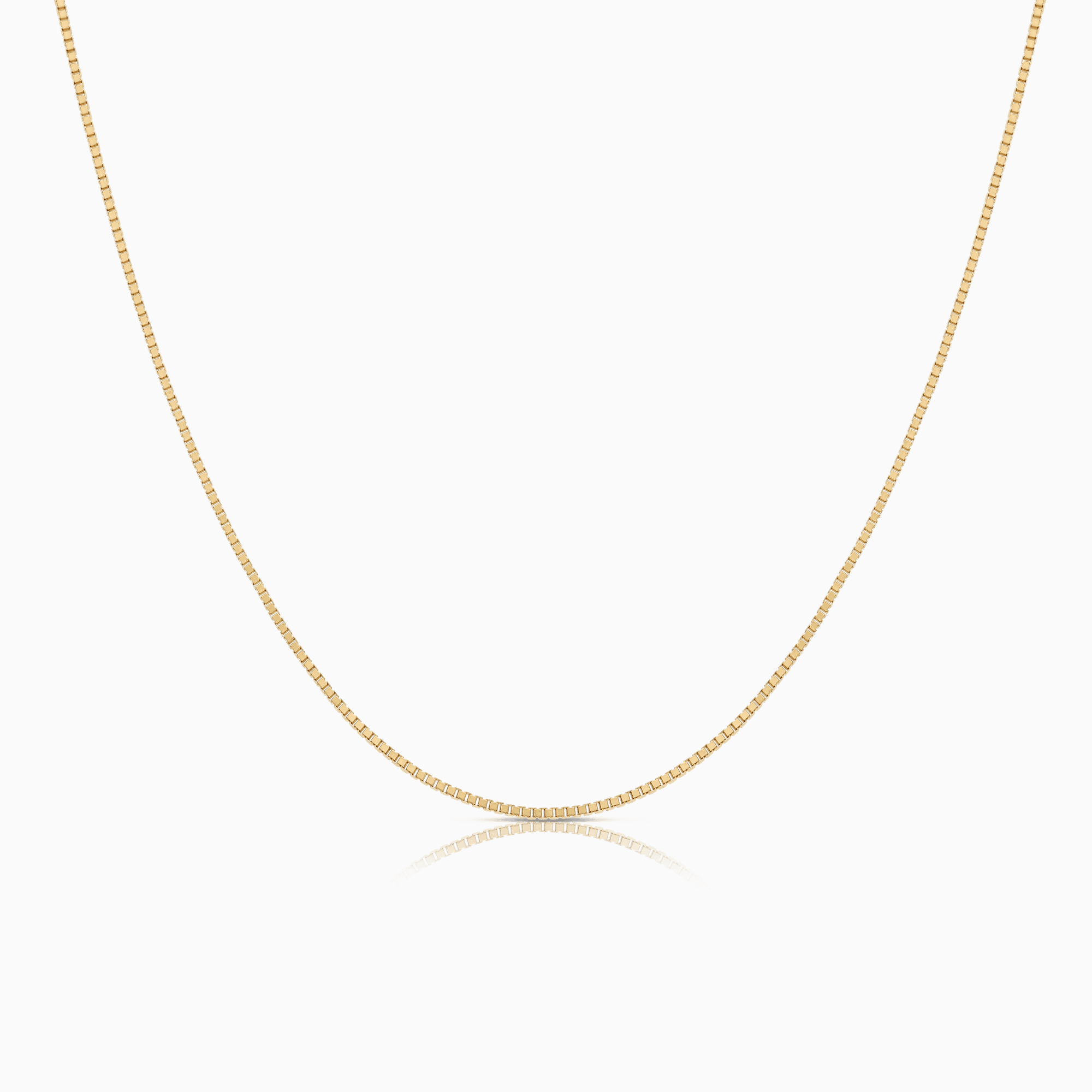 Box Chain 49.5cm 18K gold