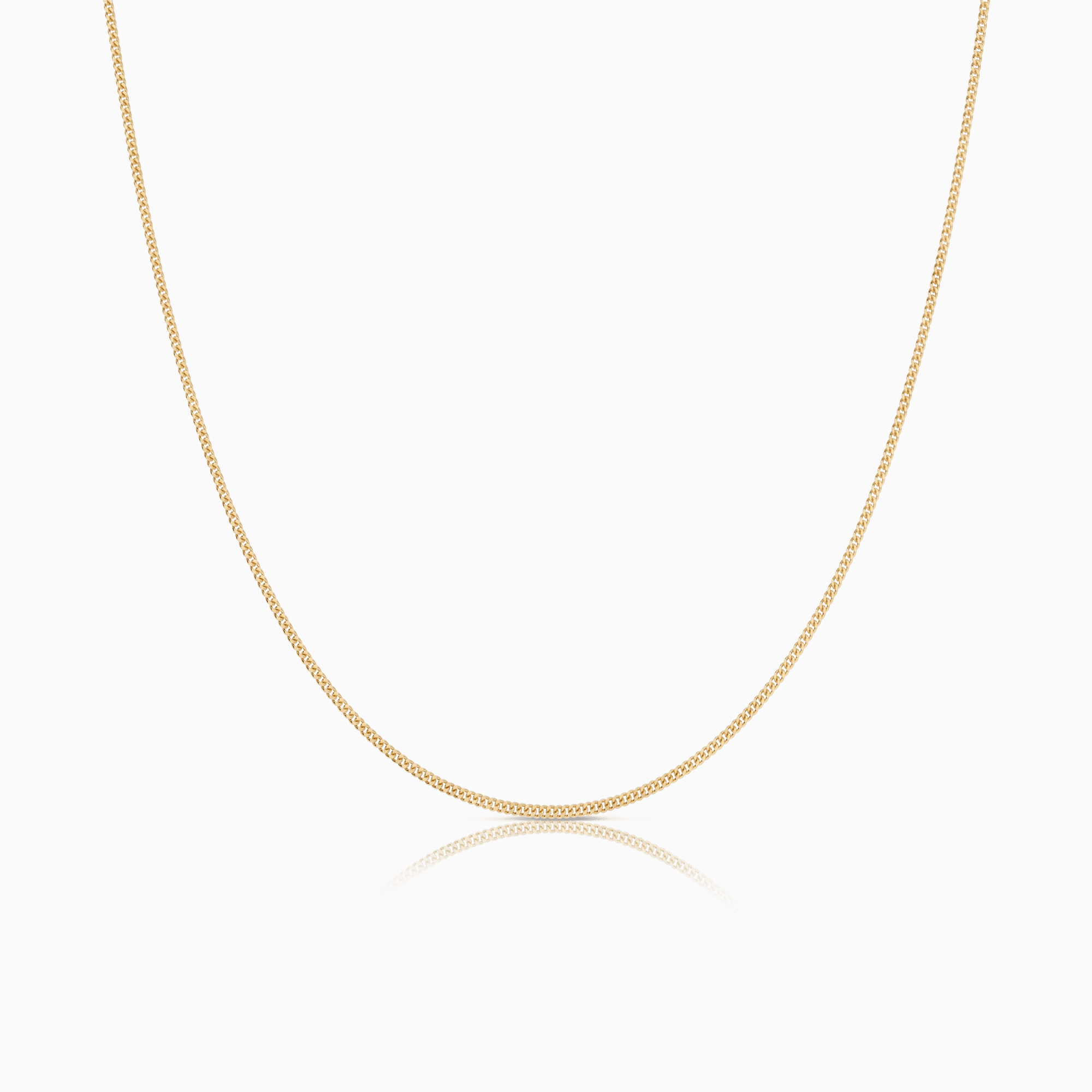 Curb chain 45cm 18K gold