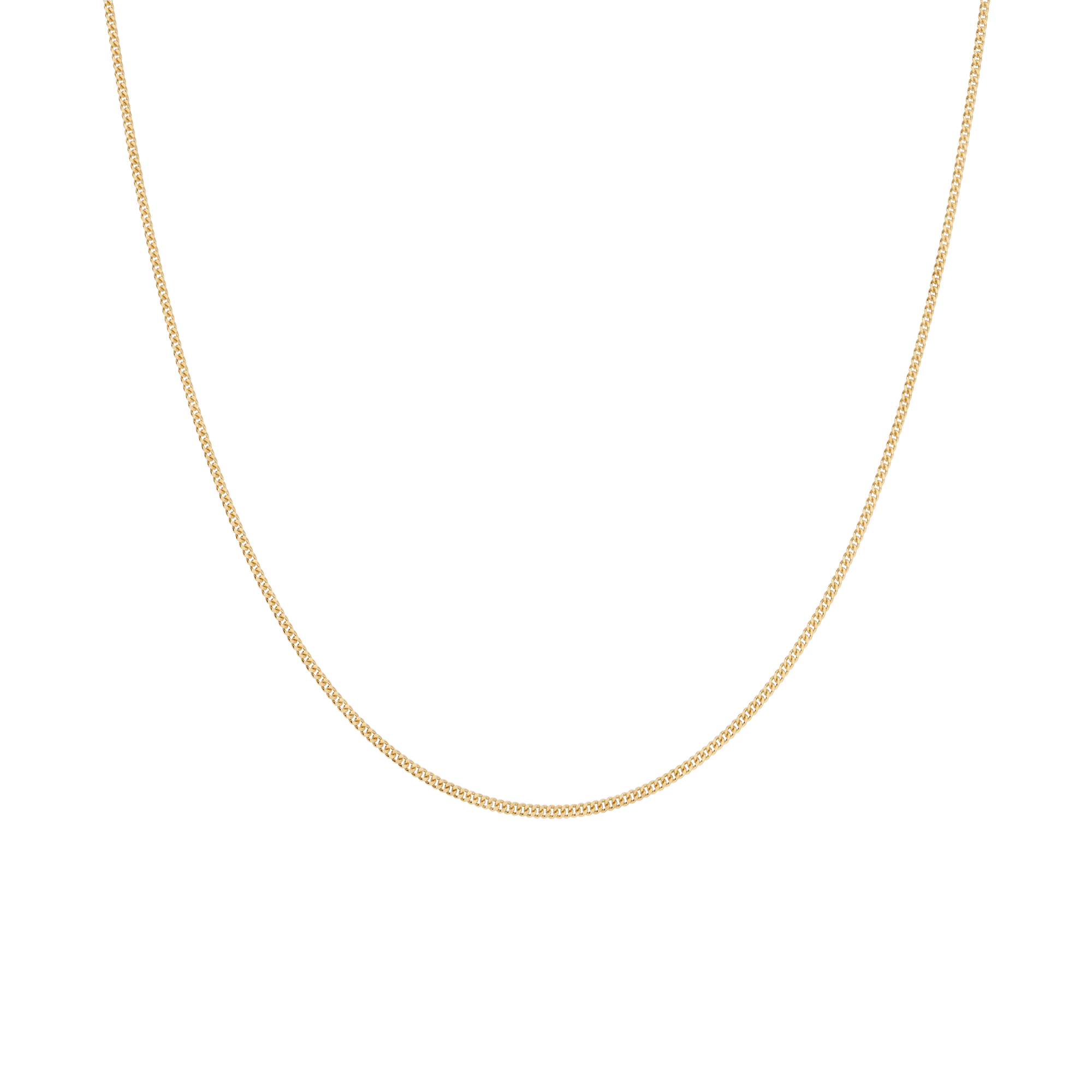 Curb chain 45cm 18K gold
