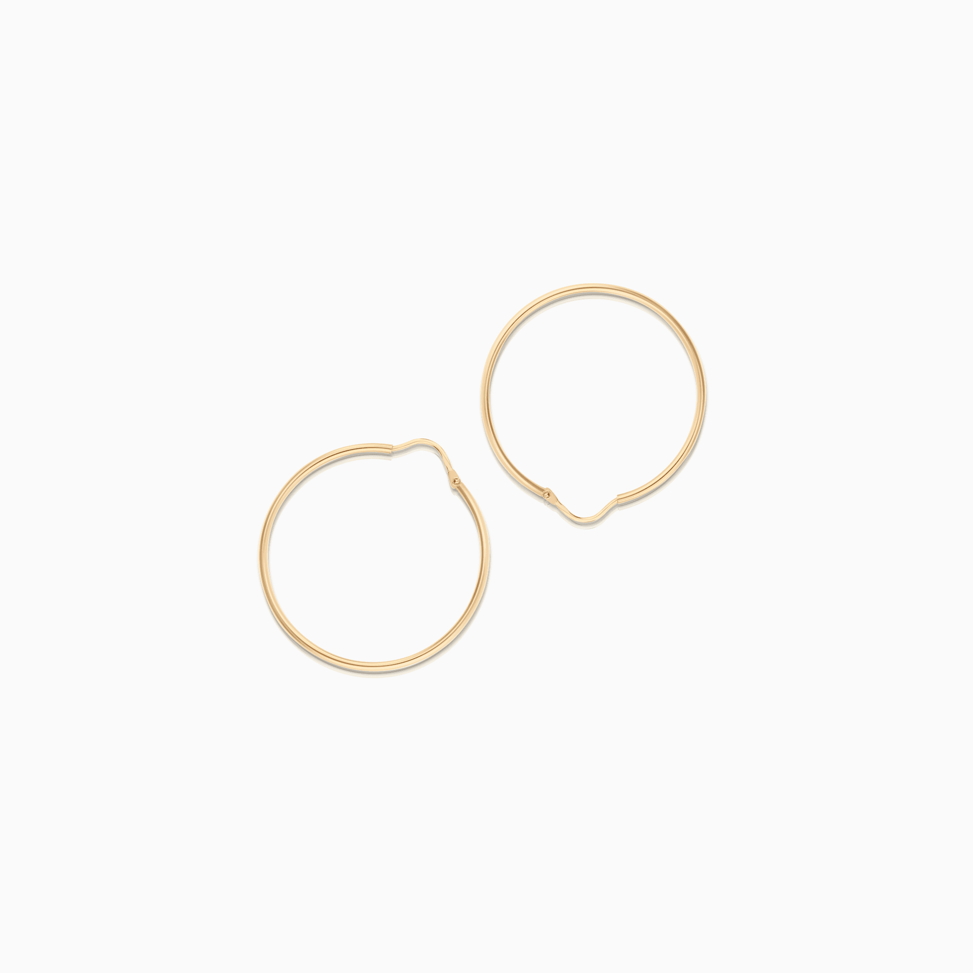 Gold hoop earrings 3.18g 18K gold
