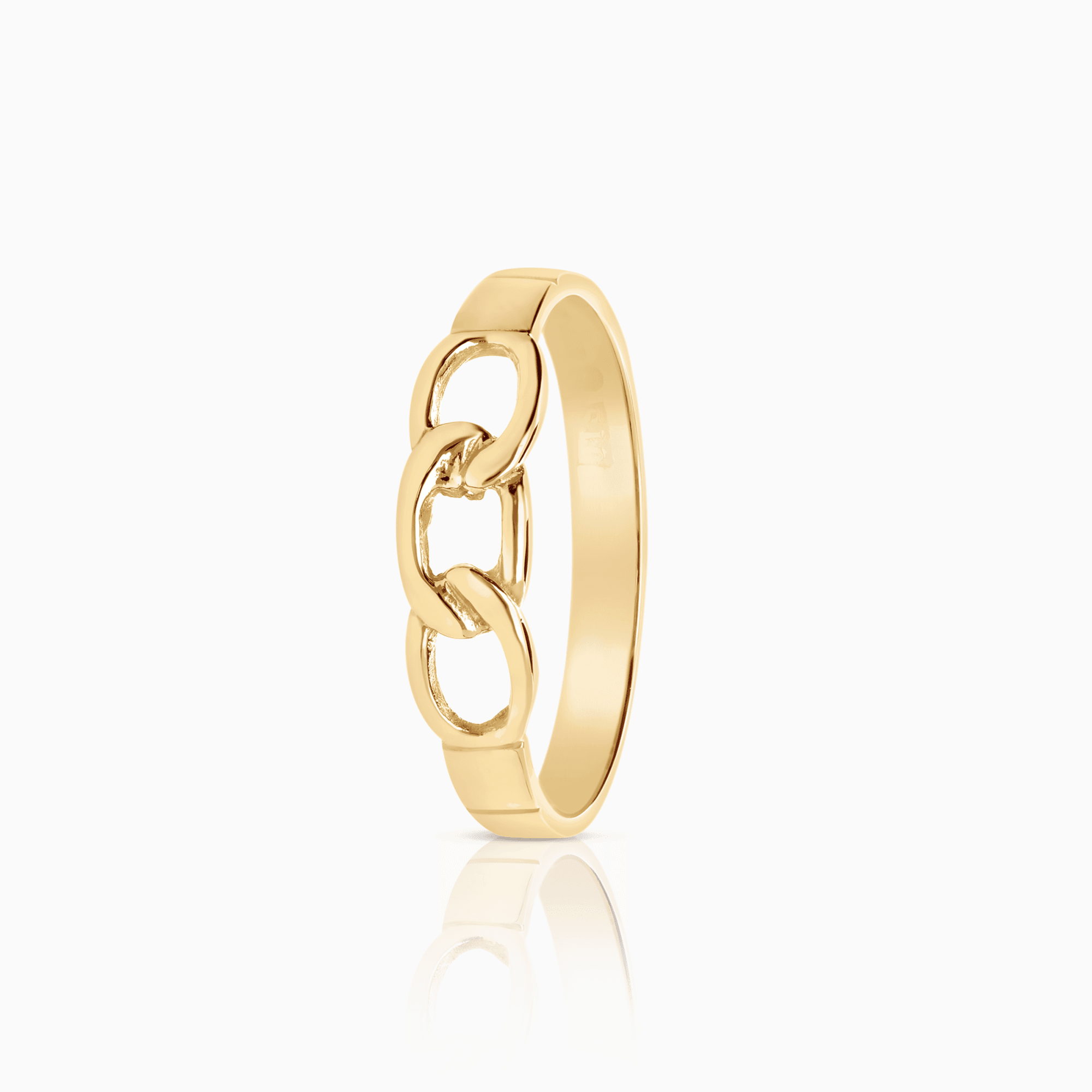 Curb Ring 2.42g 18K Gold