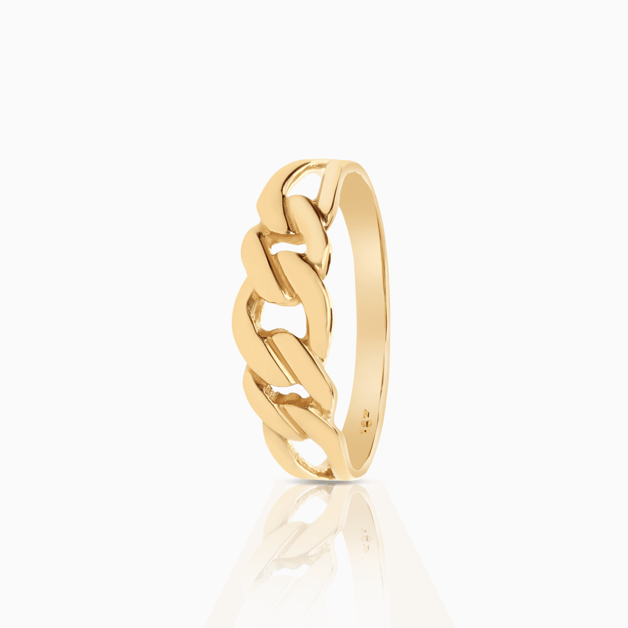 Curb ring 2.38g 18K gold