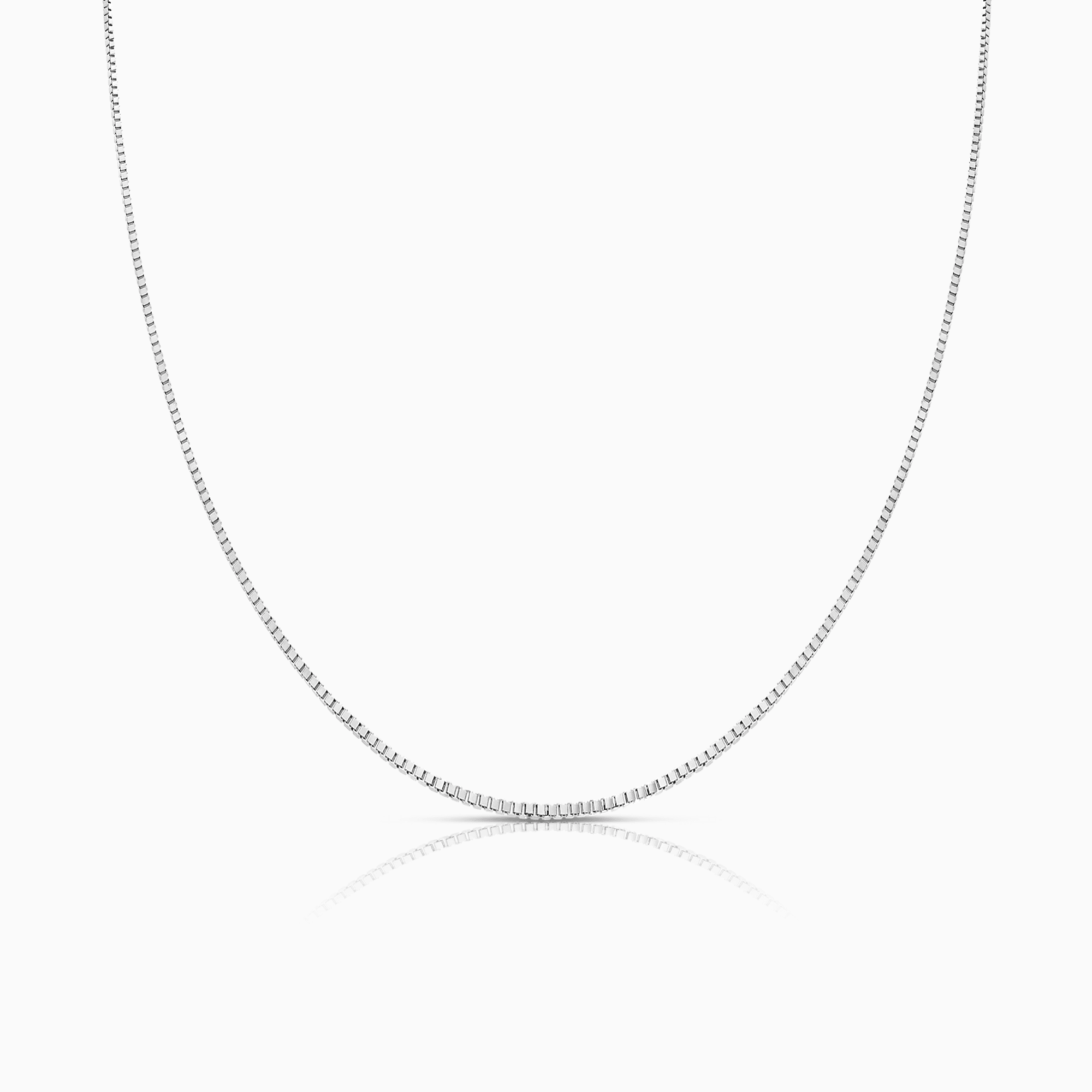 Veneziakedja 40cm 18K vitguld