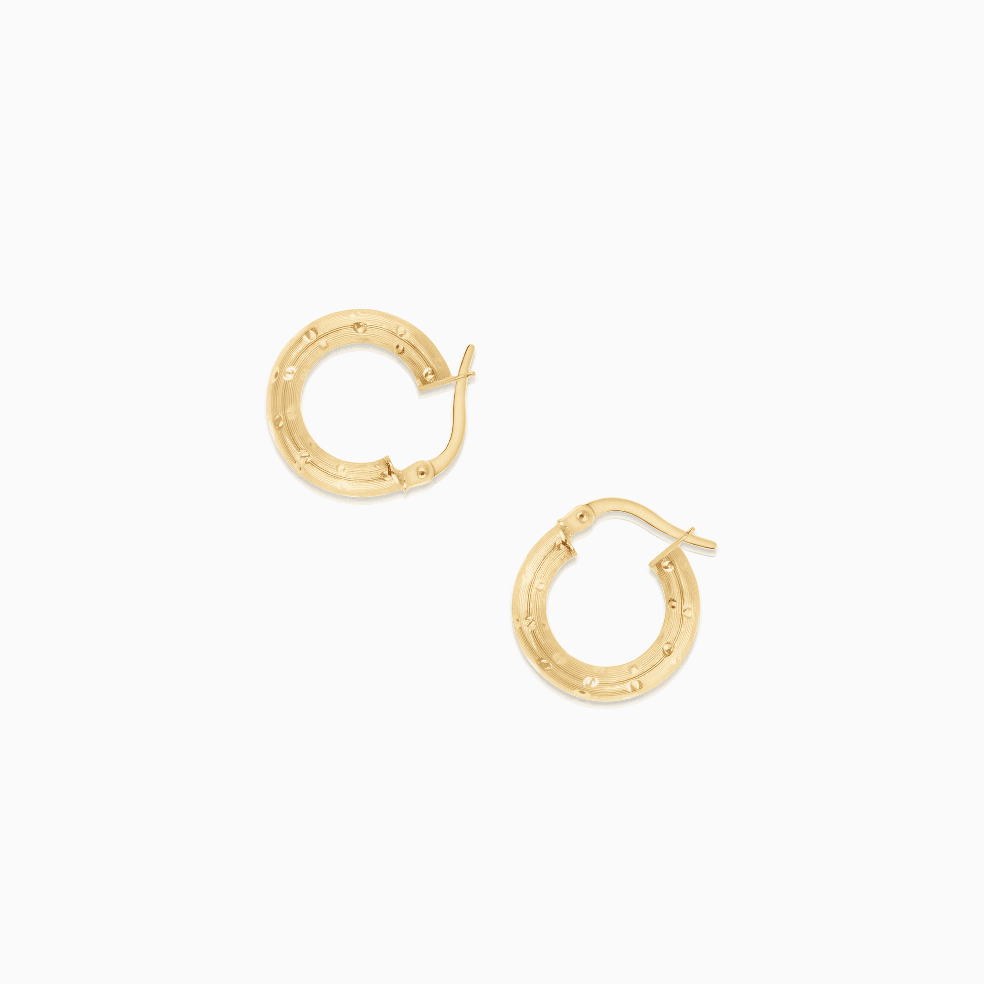 Gold hoop earrings 2.24g 18K gold
