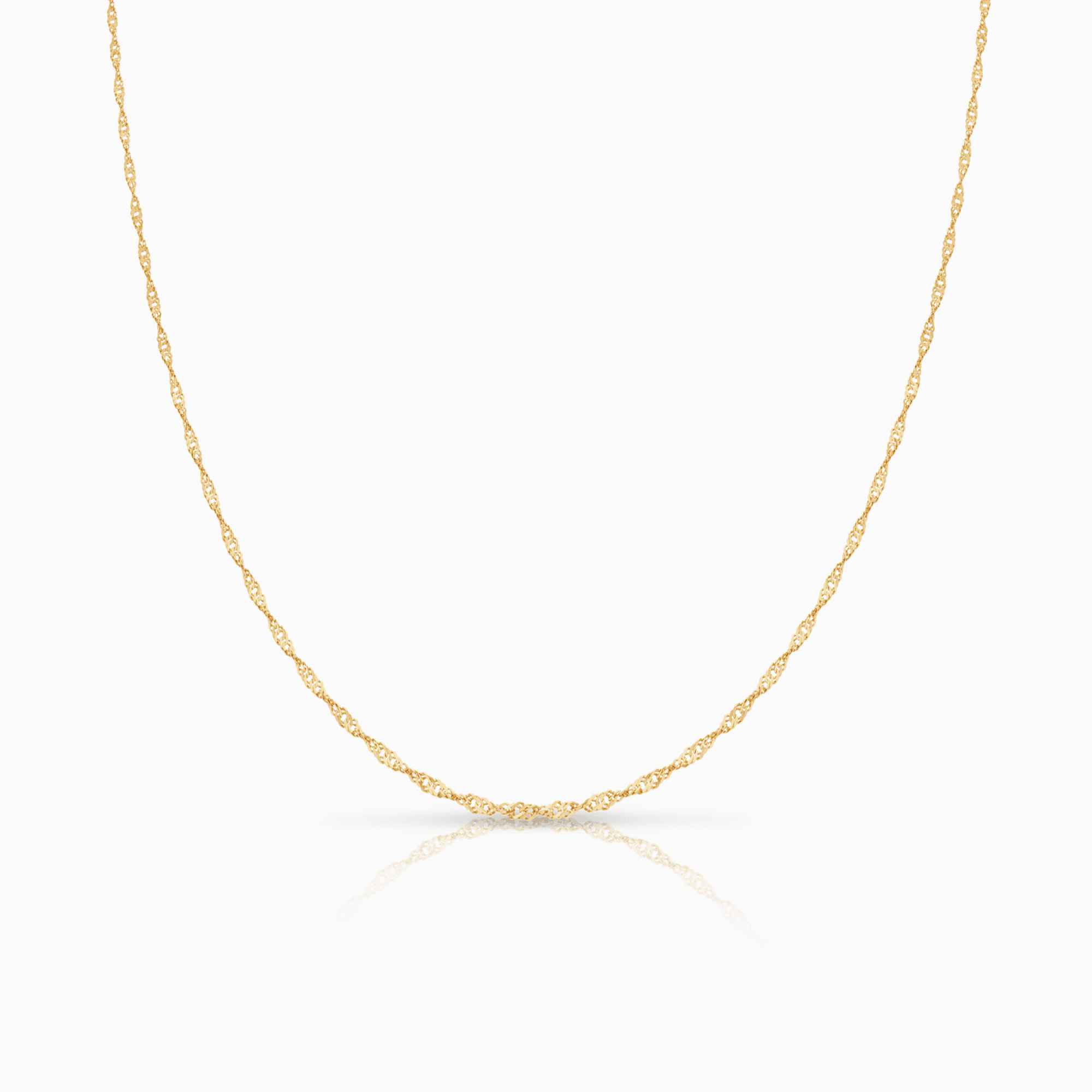 Singapore chain 42.5cm 18K gold