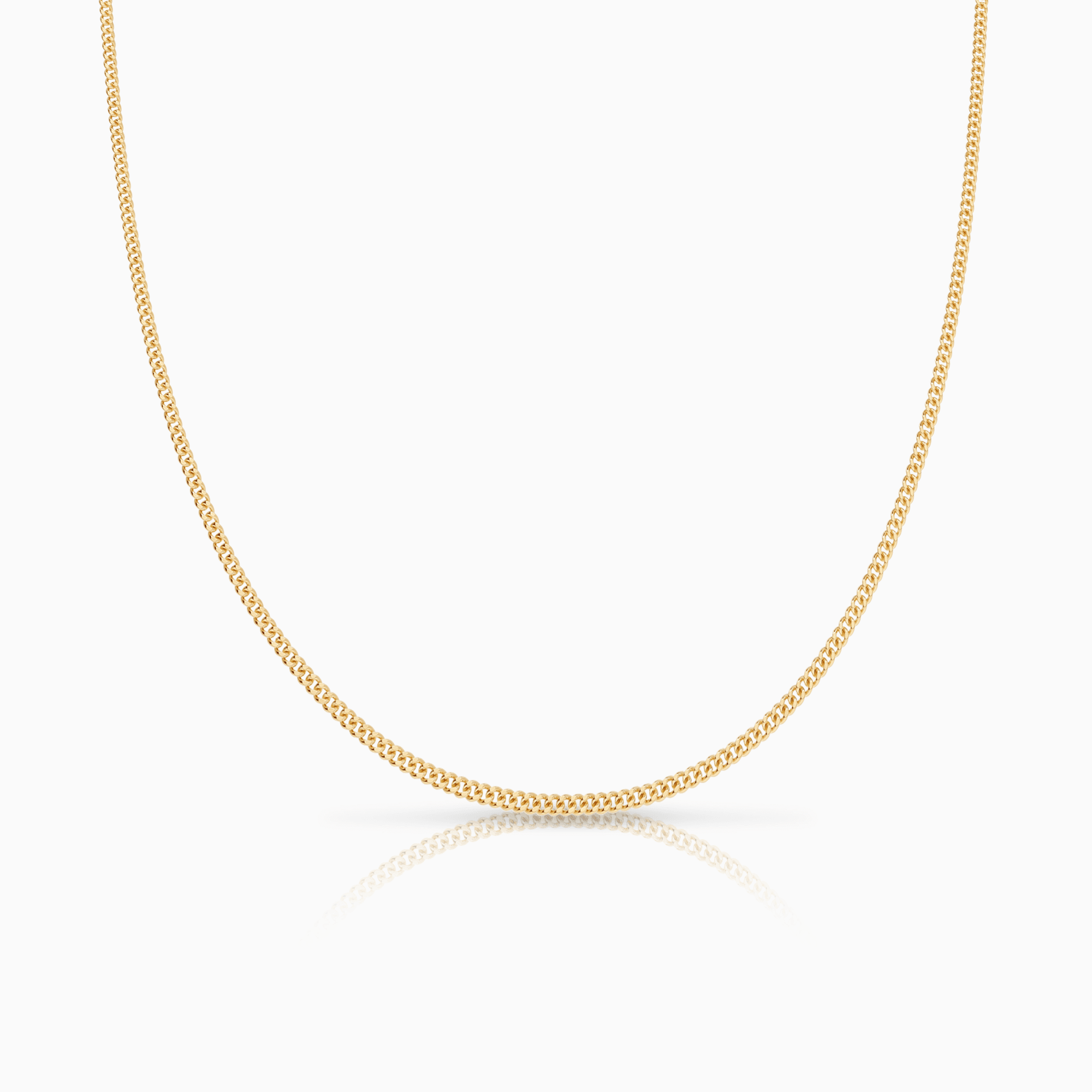 Curb chain 50cm 18K gold