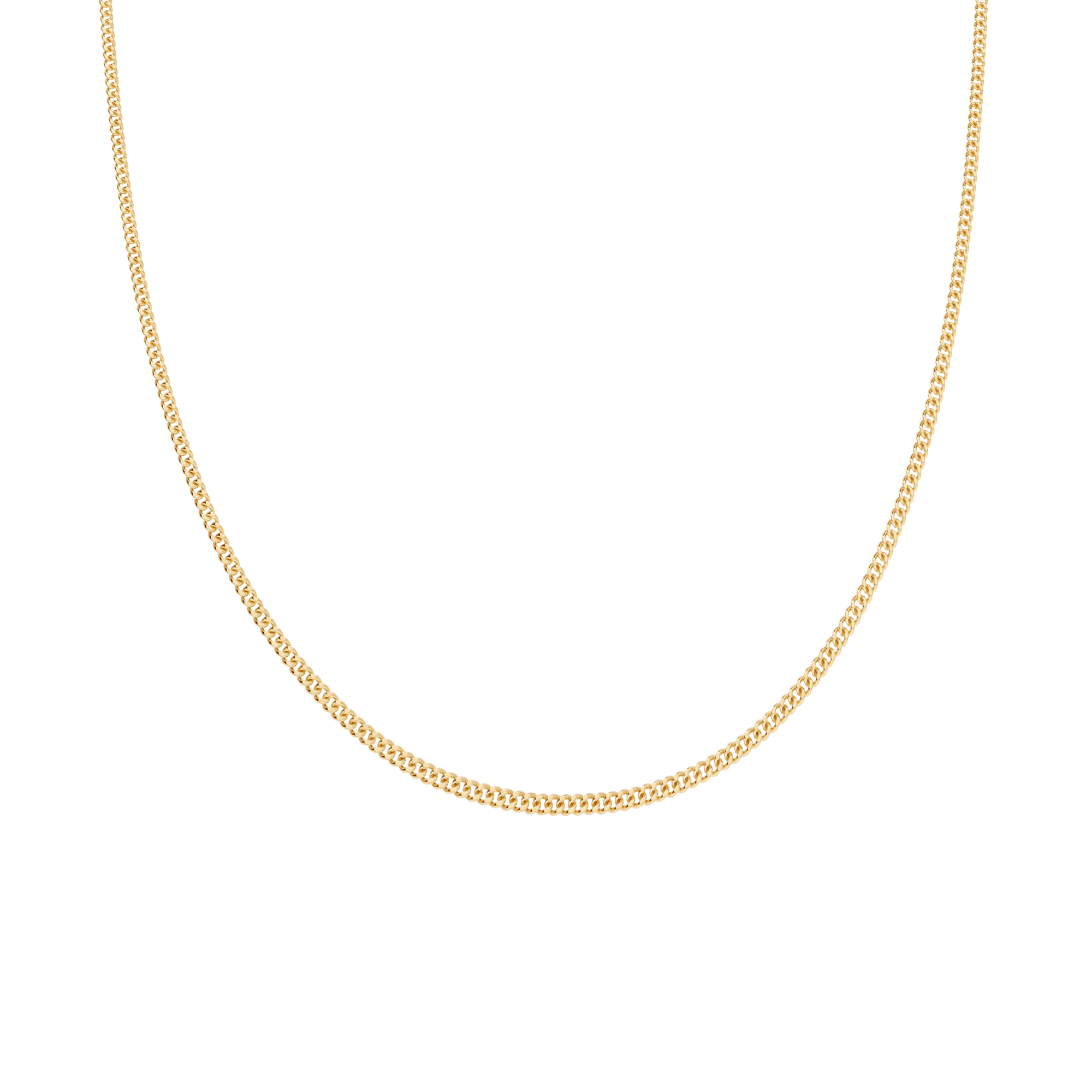 Curb chain 50cm 18K gold