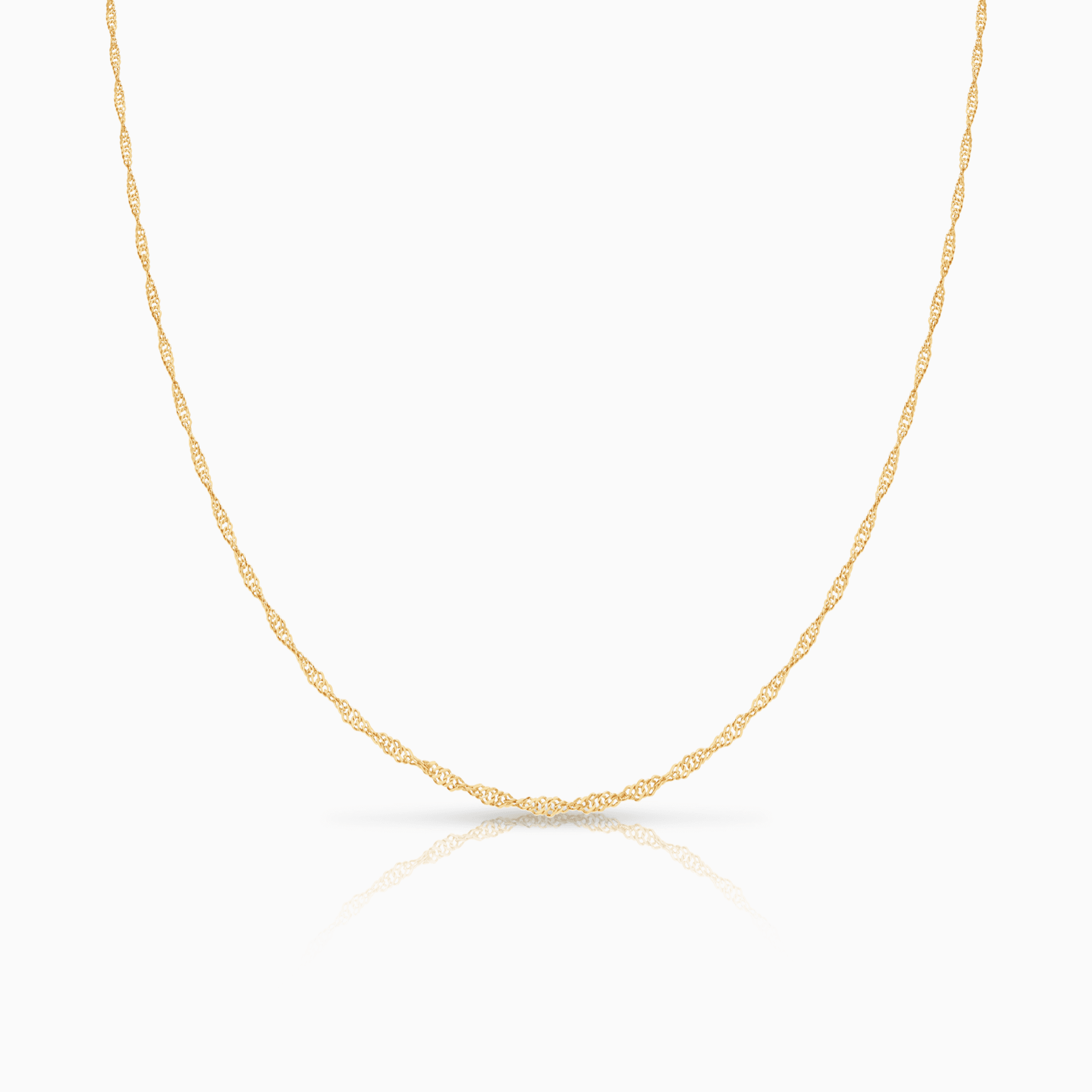 Singapore necklace 41.5cm 18K gold