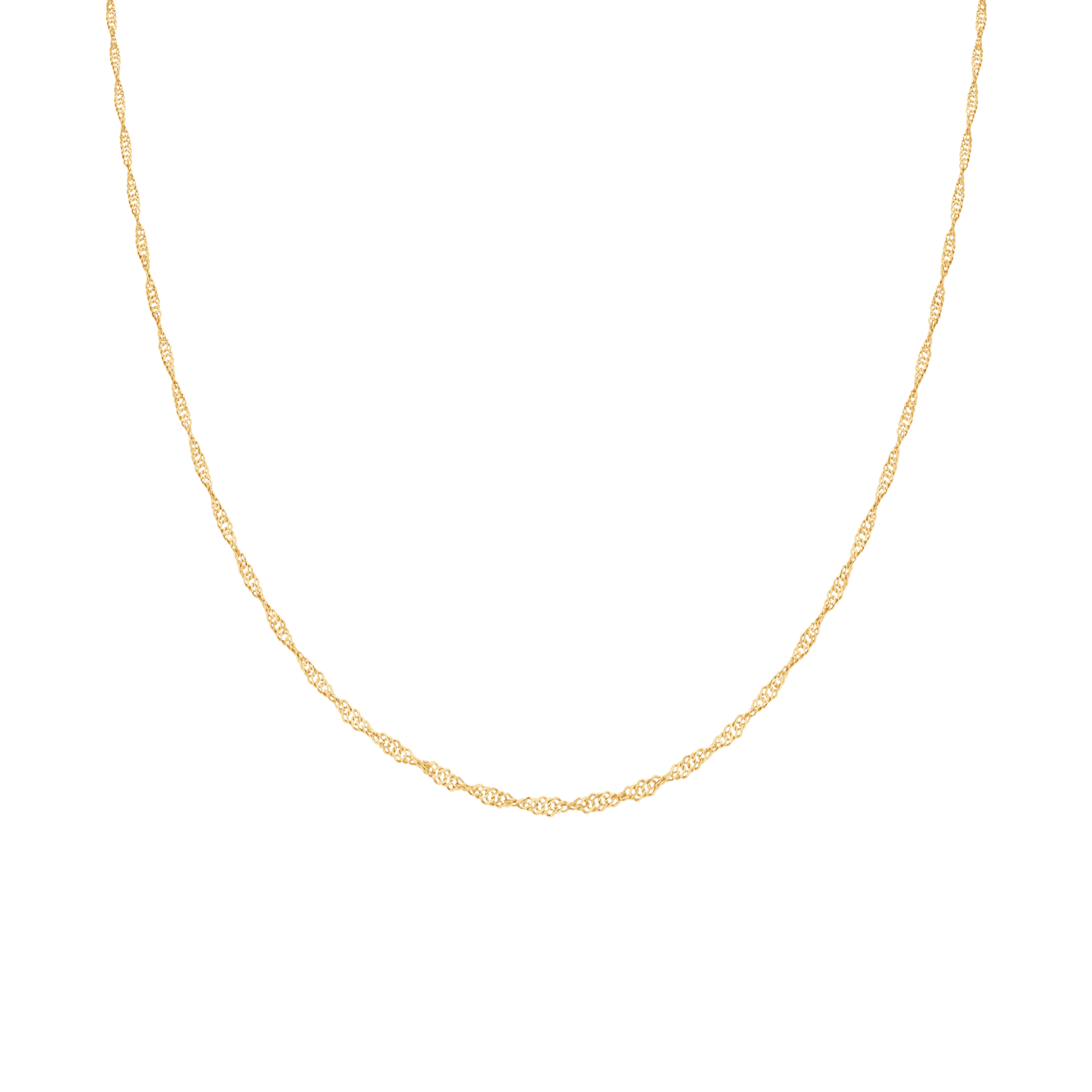 Singapore necklace 41.5cm 18K gold