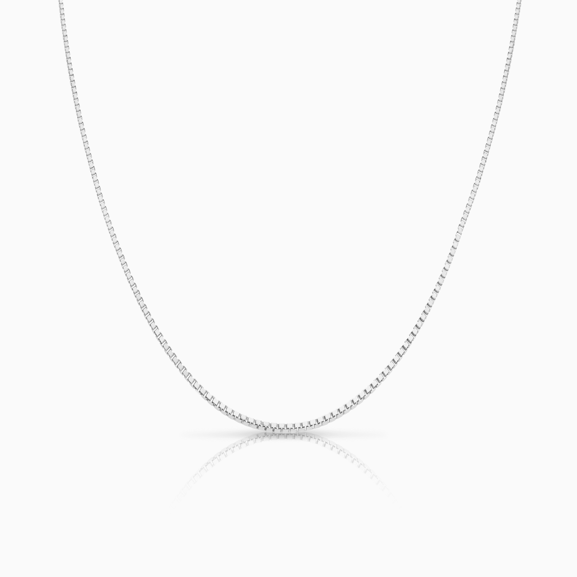 Venezia länk 45cm 18K vitguld