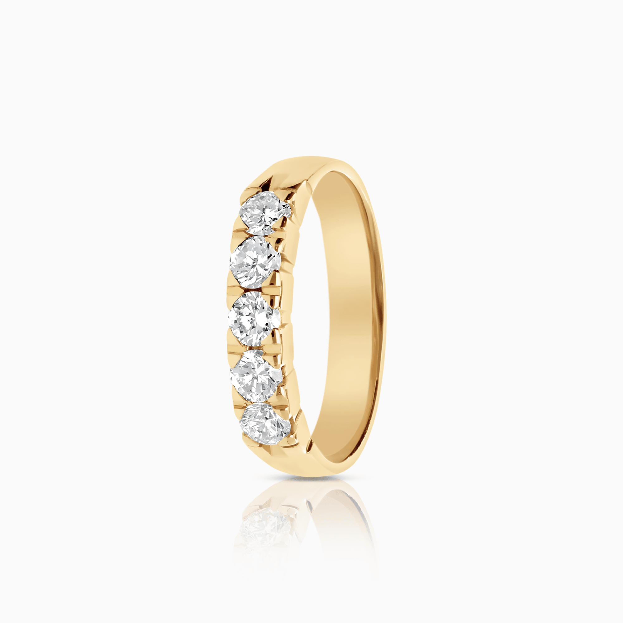 Alliansring 0,55ct 18K guld