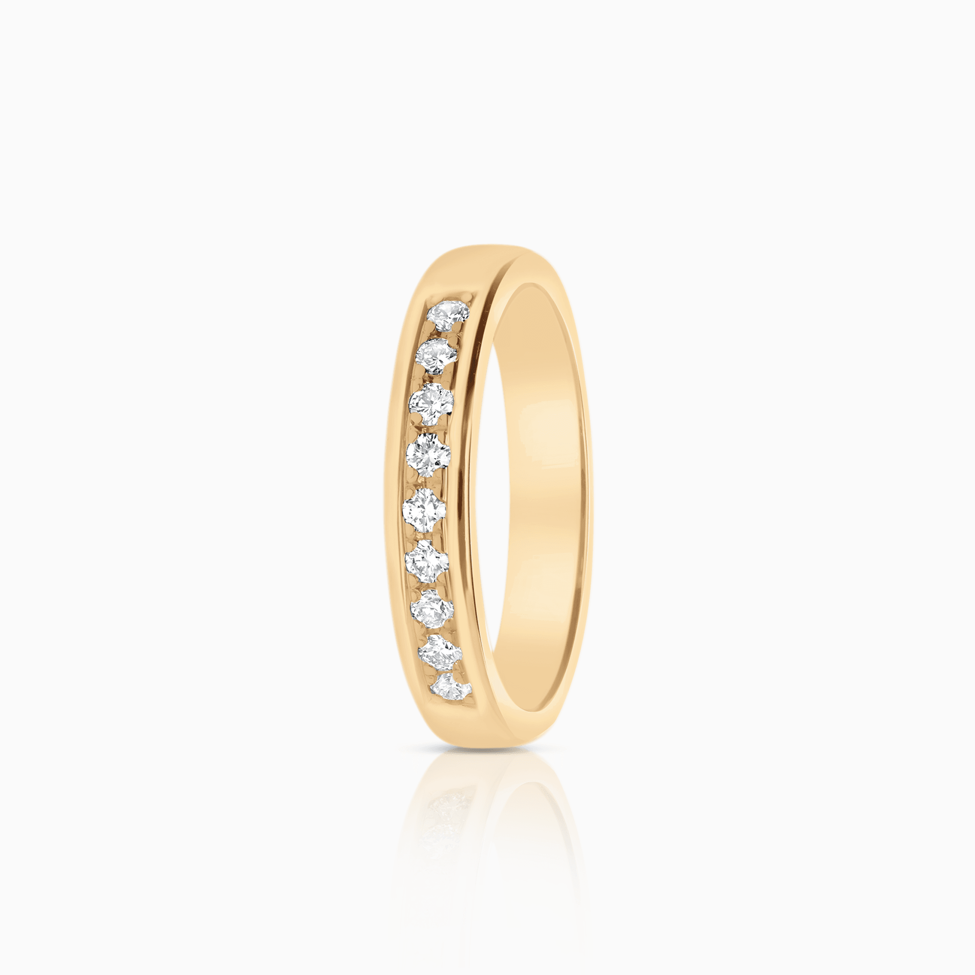 Alliansring 0,18ct 18K guld