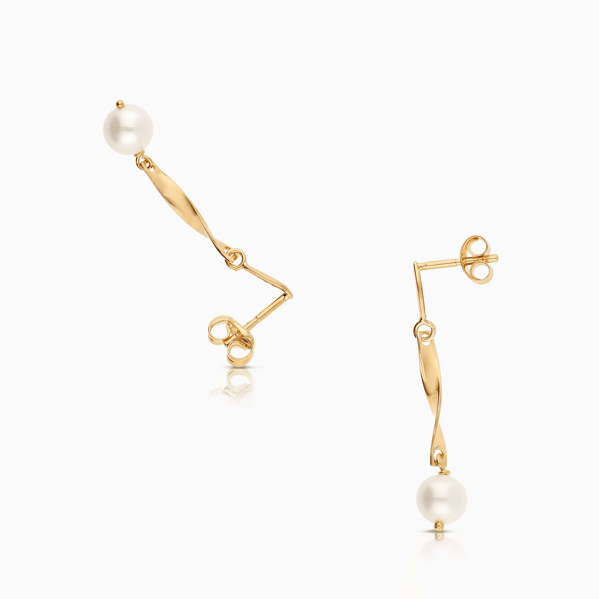 Pearl earrings 1.30g 18K gold