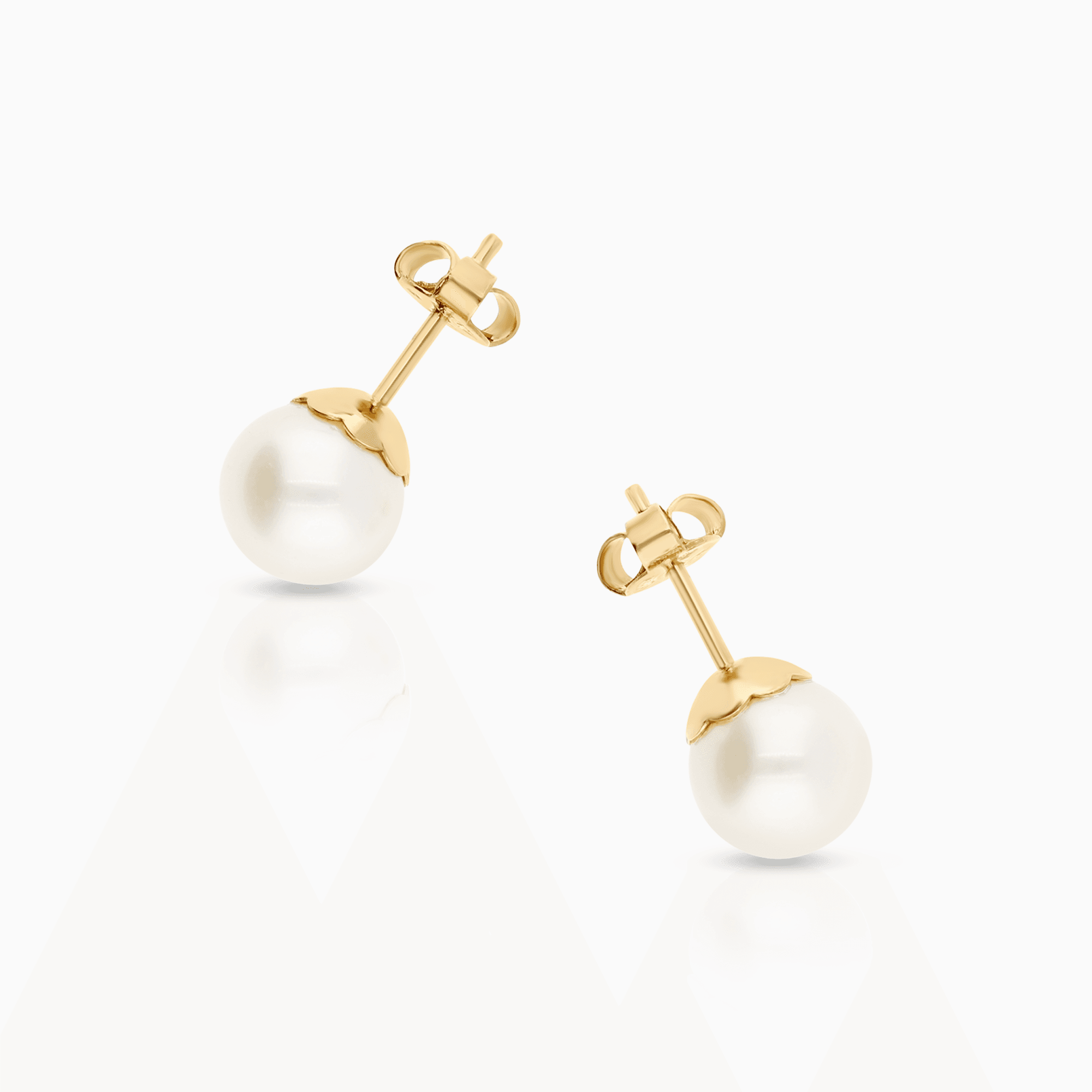 Pearl Earrings 2.60g 18K Gold