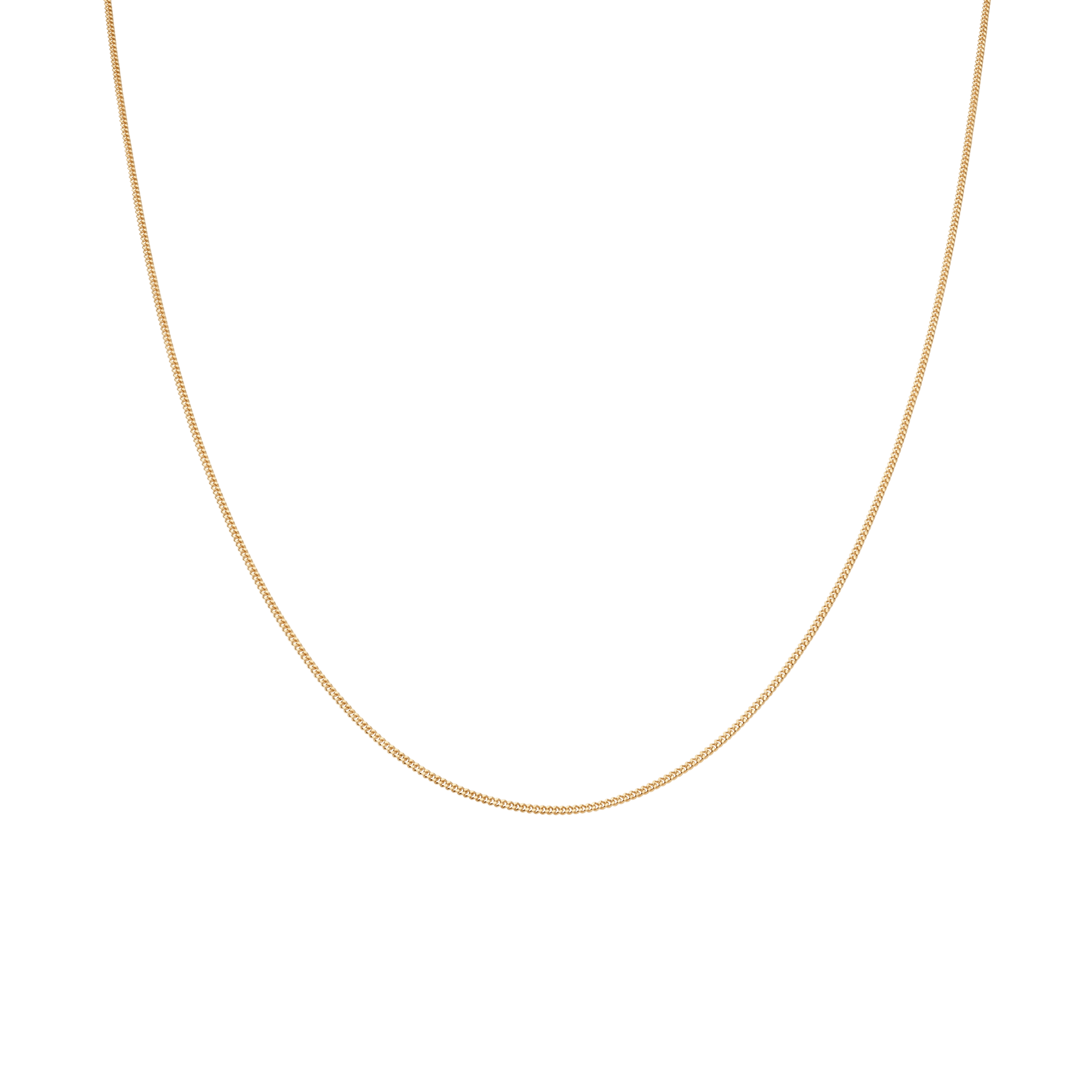 Curb Chain 38cm 18K Gold