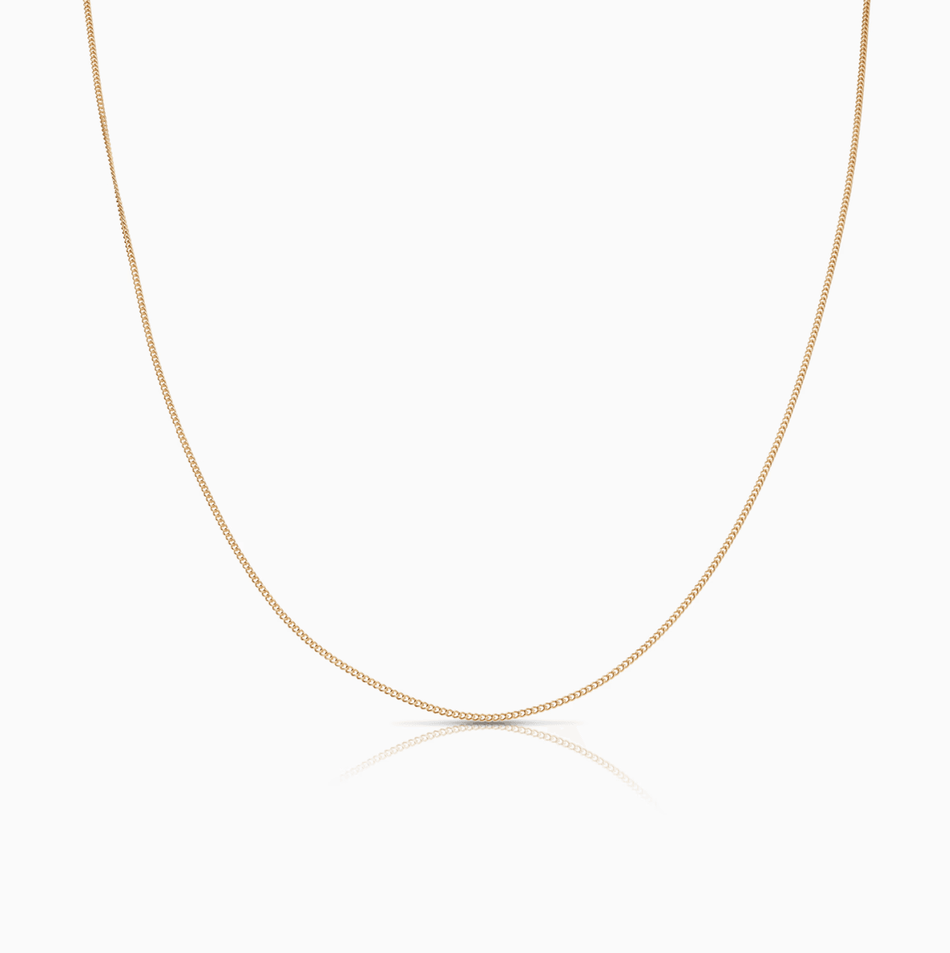 Curb Chain 42cm 18K Gold