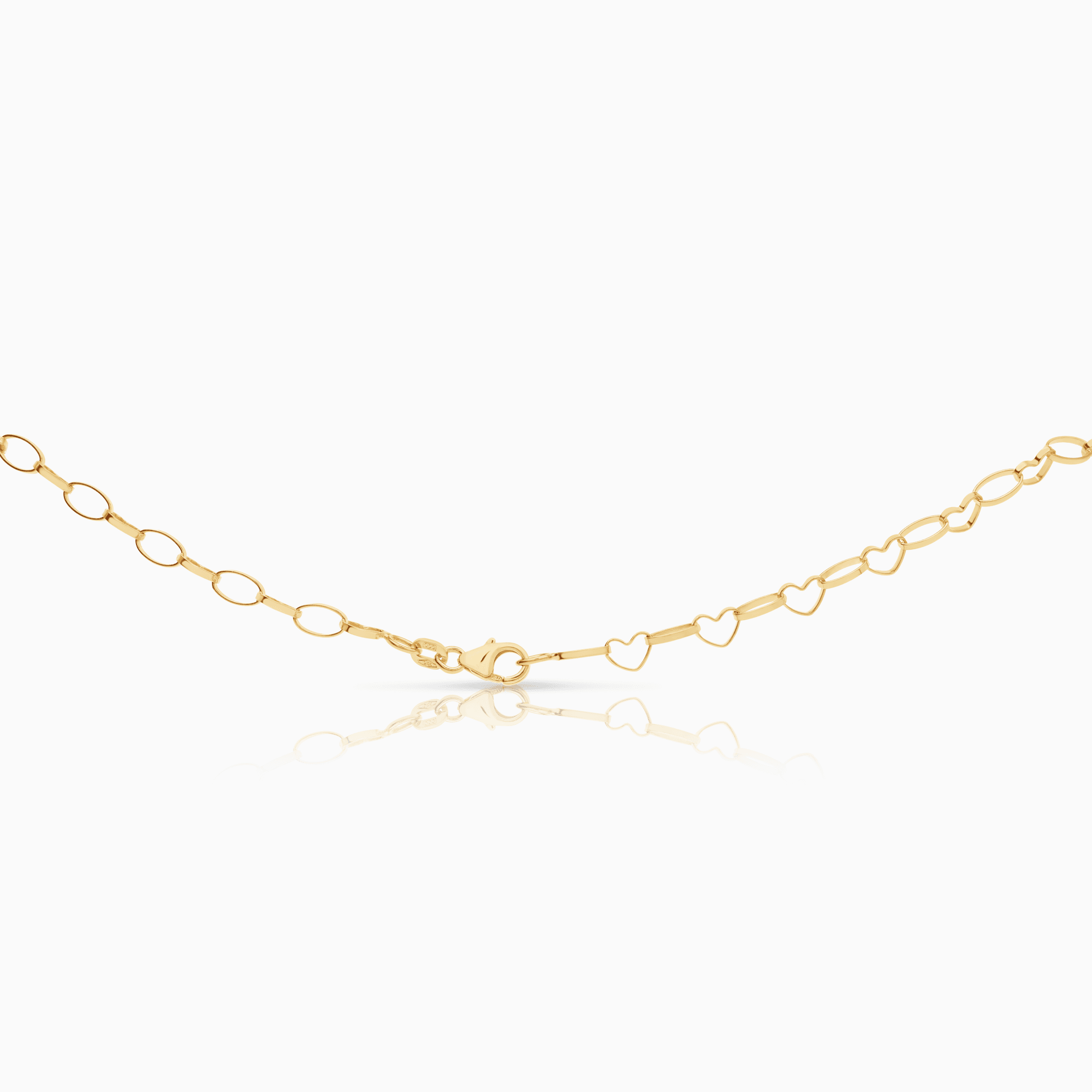 Heart link 5.95g 18K gold