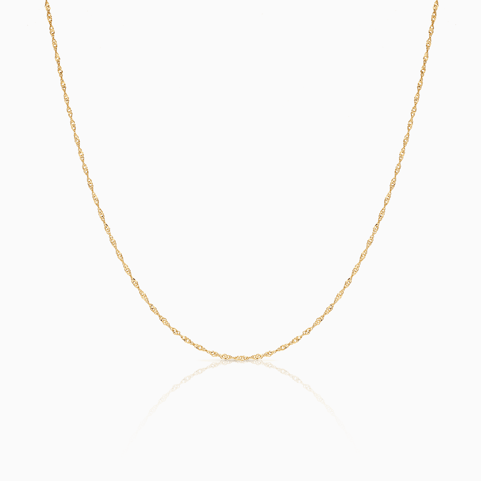 Singapore chain 45cm 18K gold